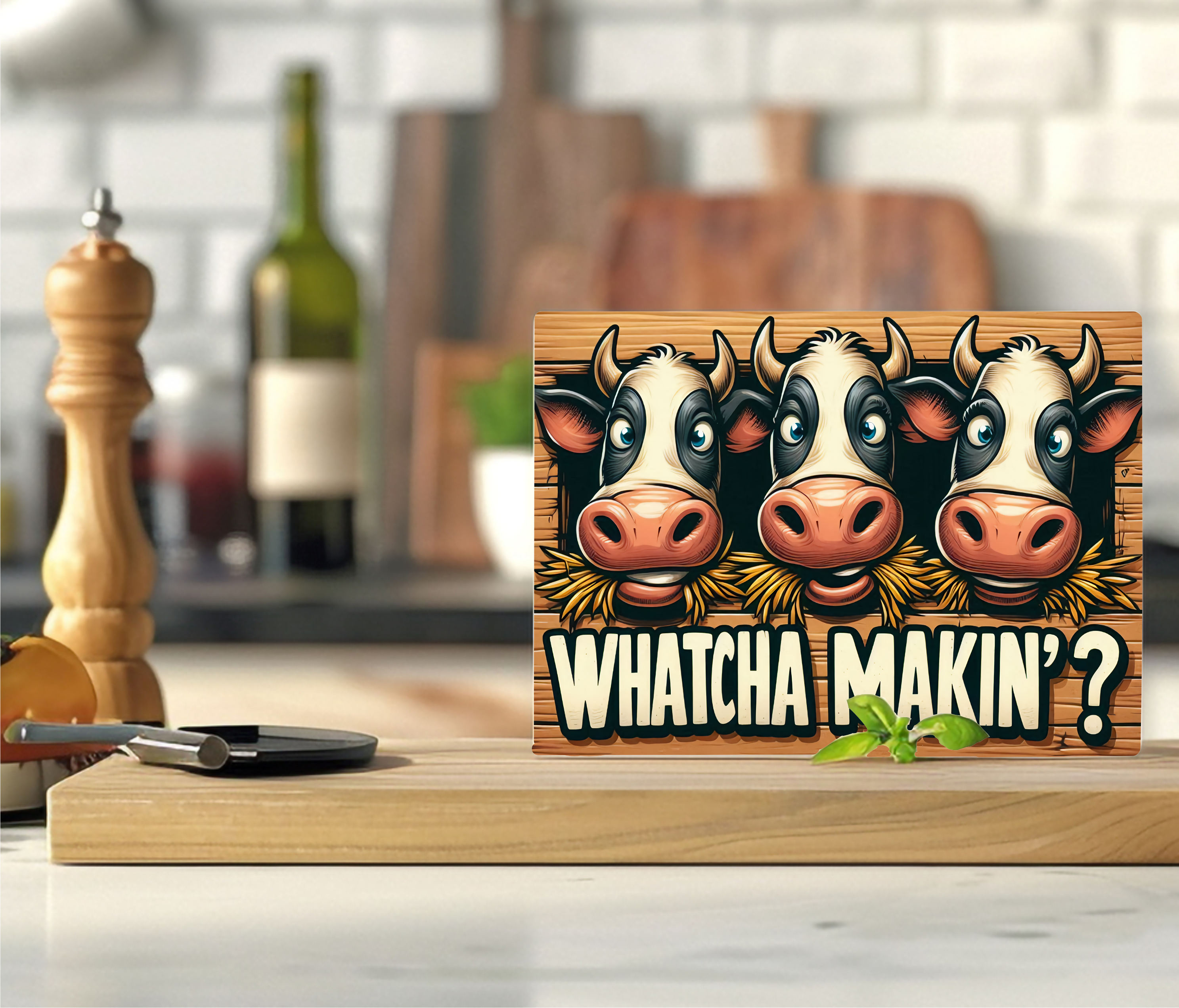 Whatcha Makin'? - Cutting Board - Sublimation Transfer