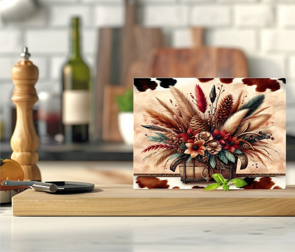 Floral Bouquet - Cutting Board - Sublimation Transfer