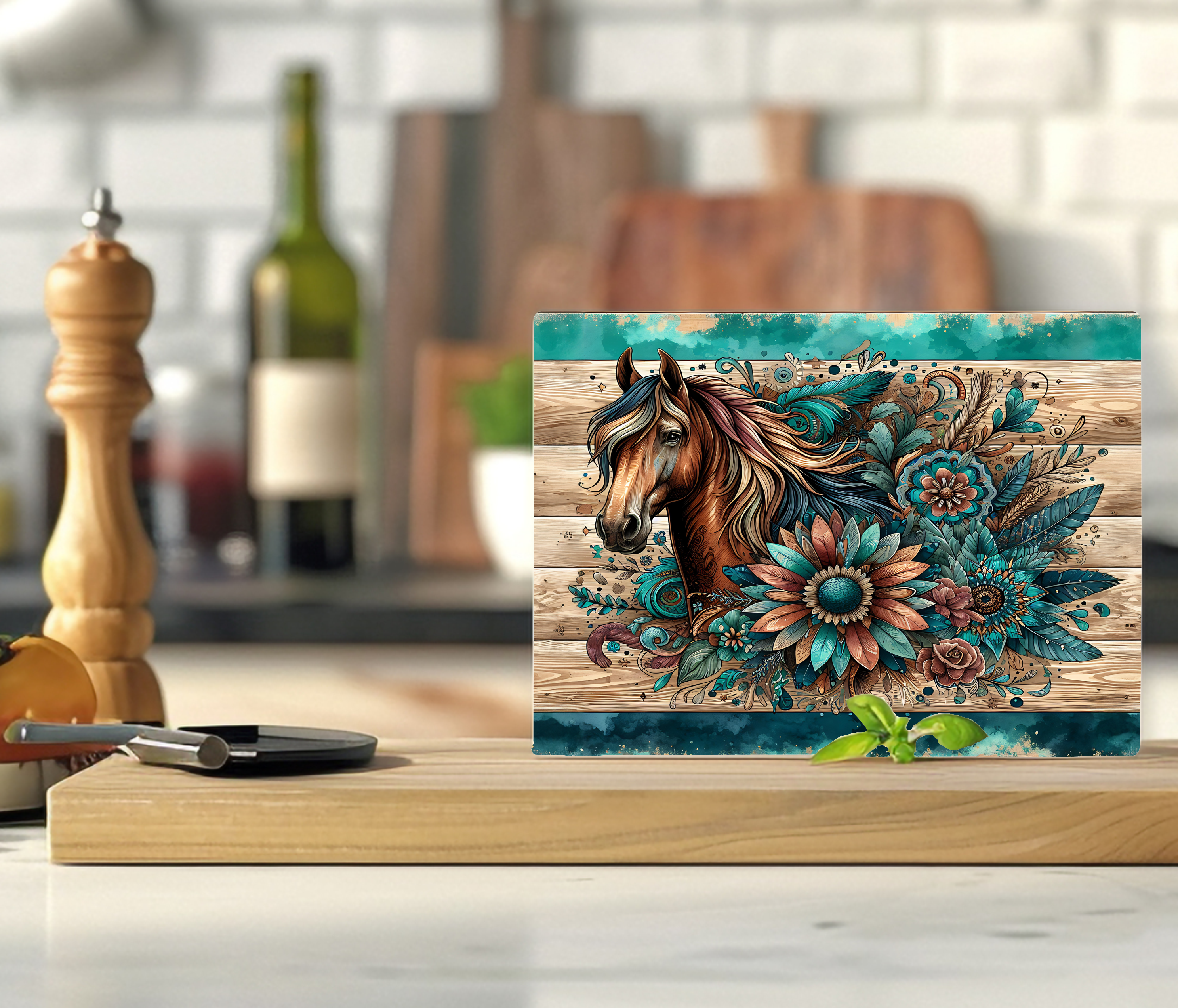 Country Horse - Cutting Board - Sublimation Transfer