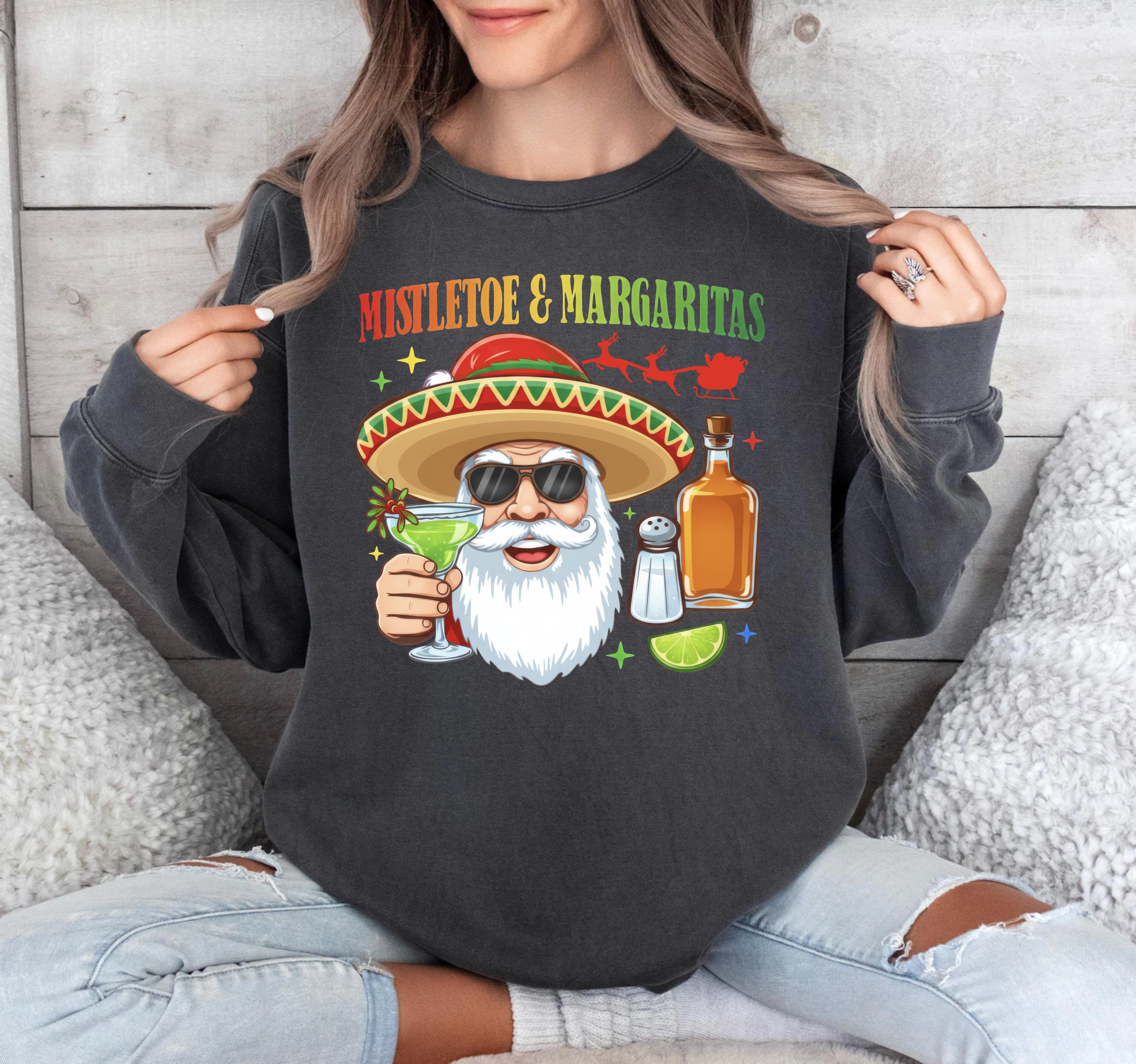 Mistletoes & Margaritas- DTF Transfer