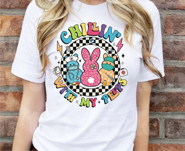 Chilli' With My Peeps Healthcare - Waterslide, Sublimation Transfers