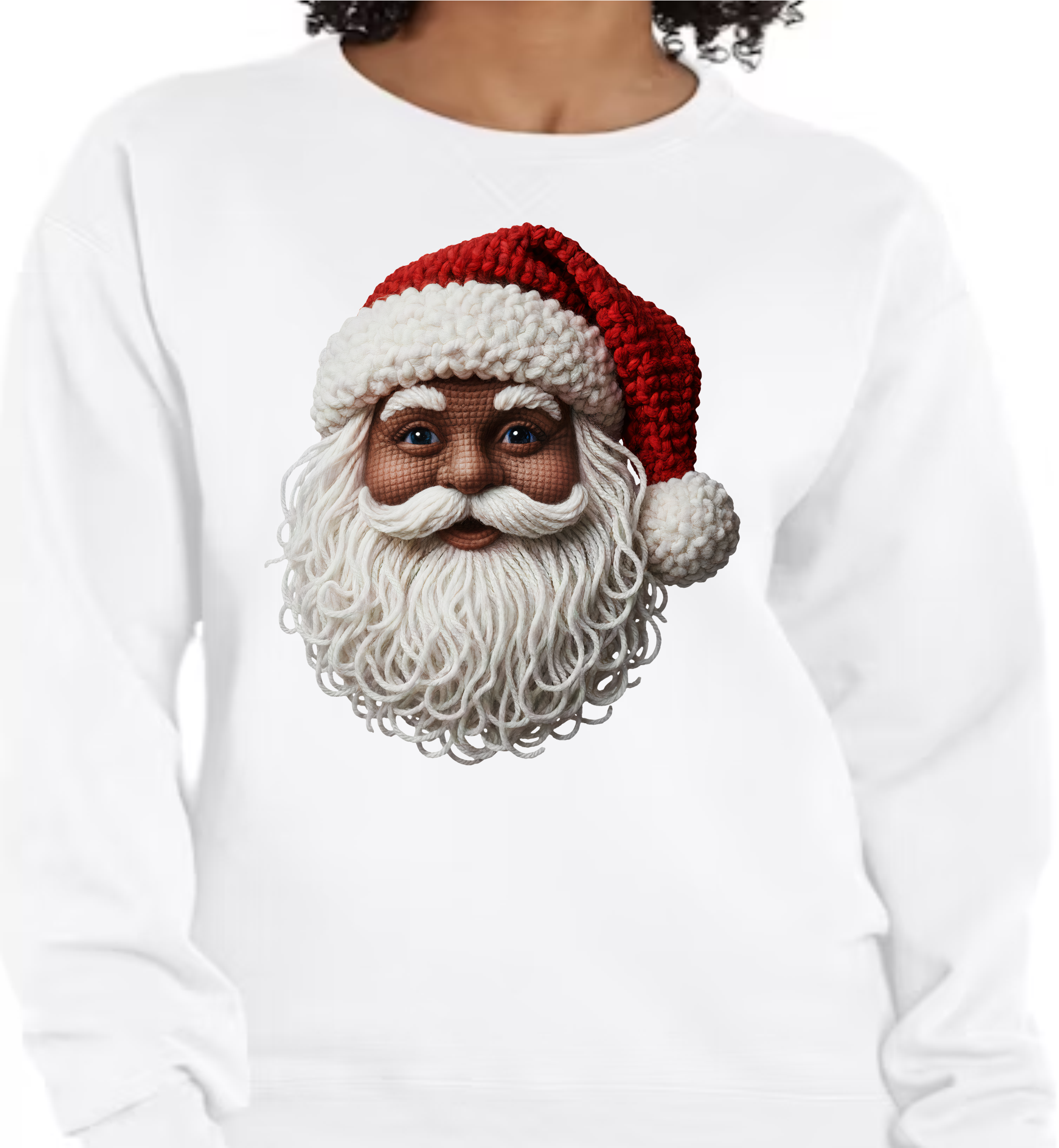 Crochet/Yarn - Santa - DTF Transfer