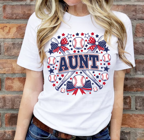 Baseball Aunt - DTF Transfer