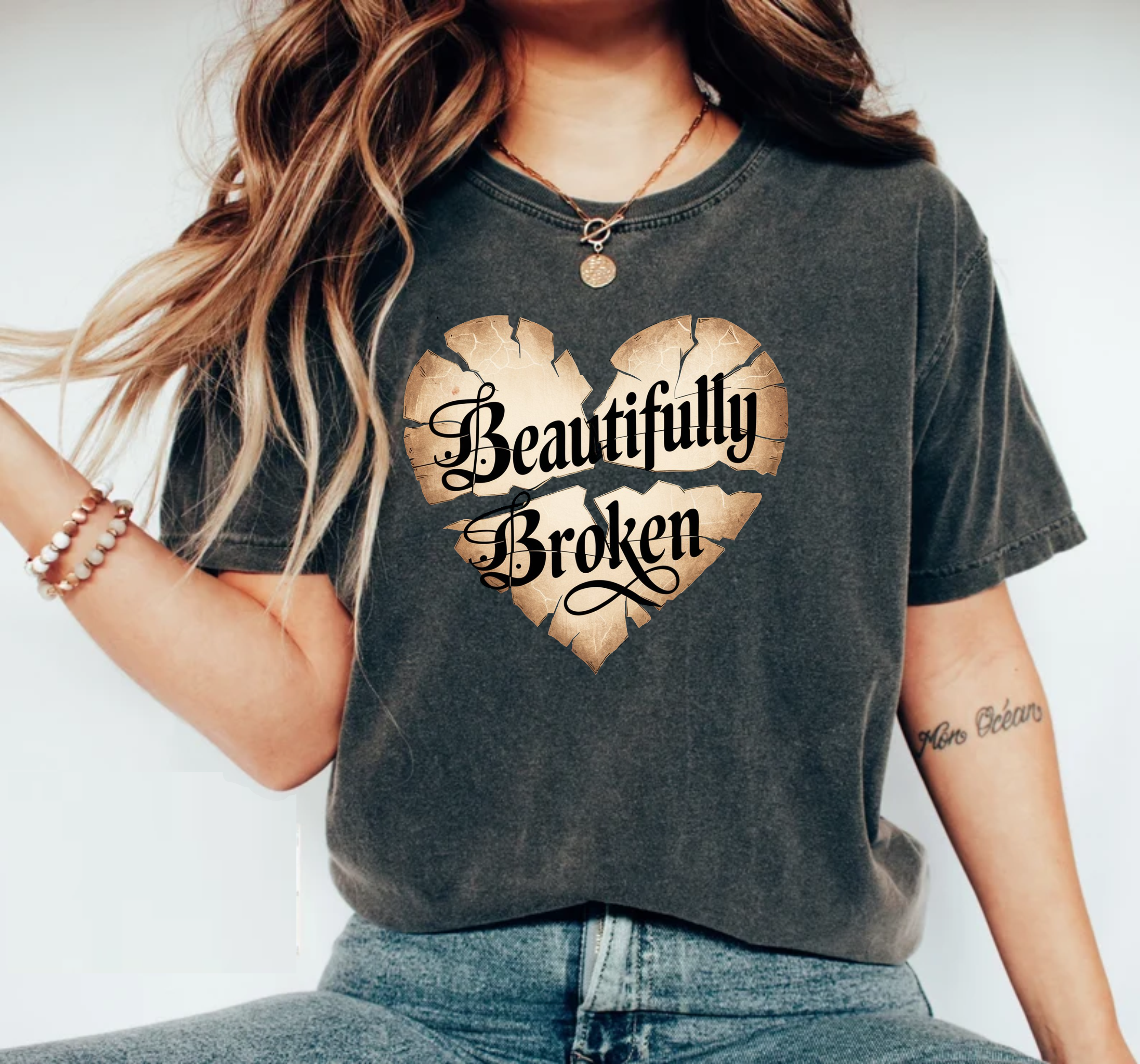 Beautifully Broken - DTF Transfer