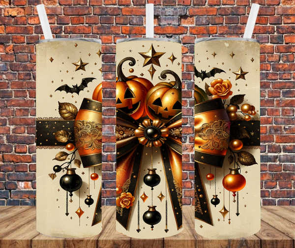Halloween Bow - Tumbler Wrap - Sublimation Transfers