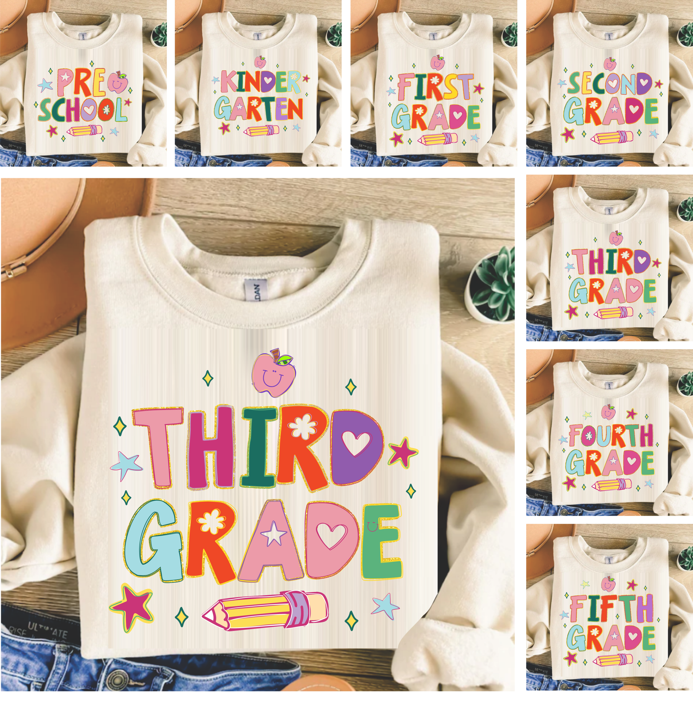 Bold Letters - DTF Transfer