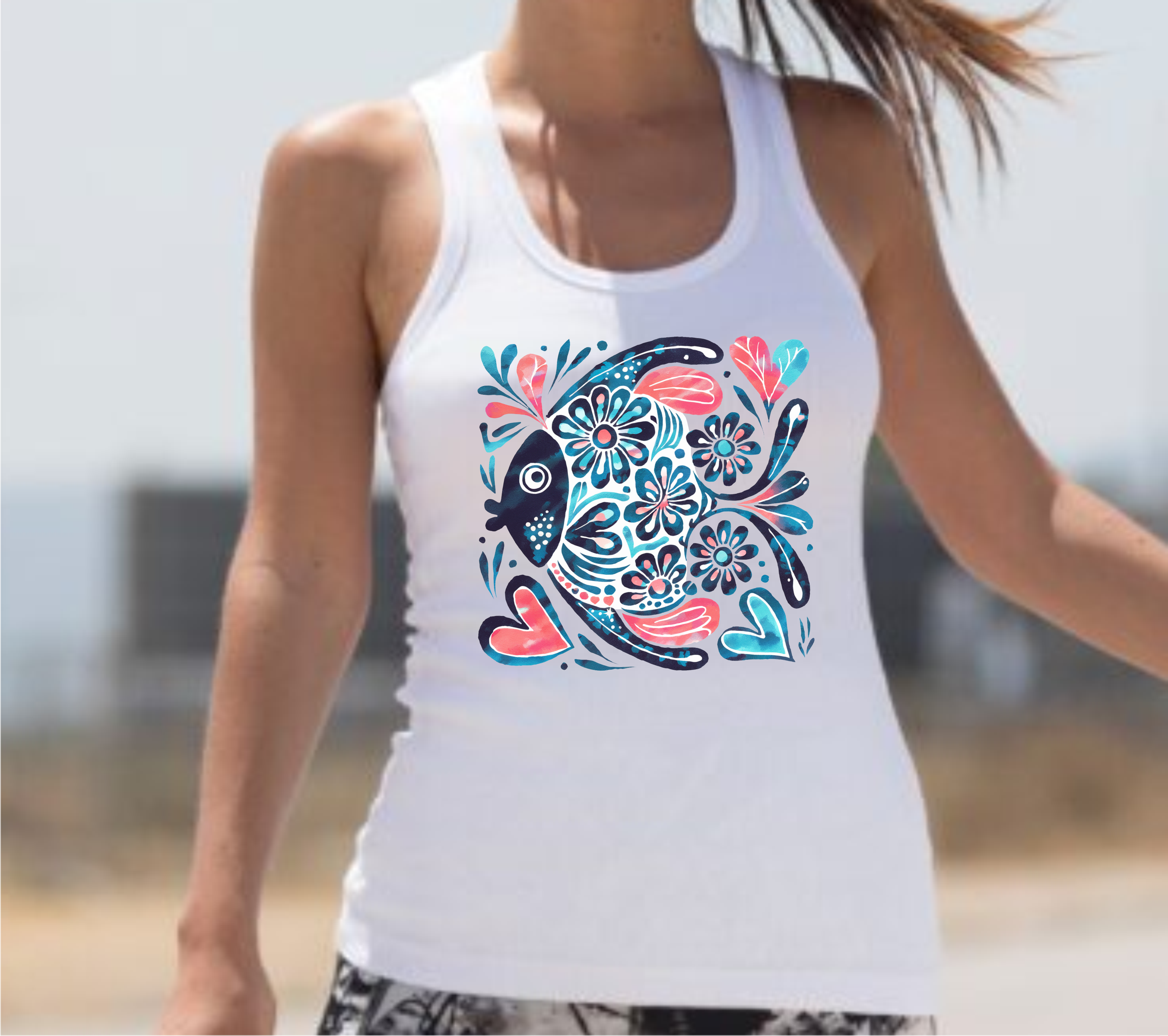 Artsy Fish - DTF Transfer