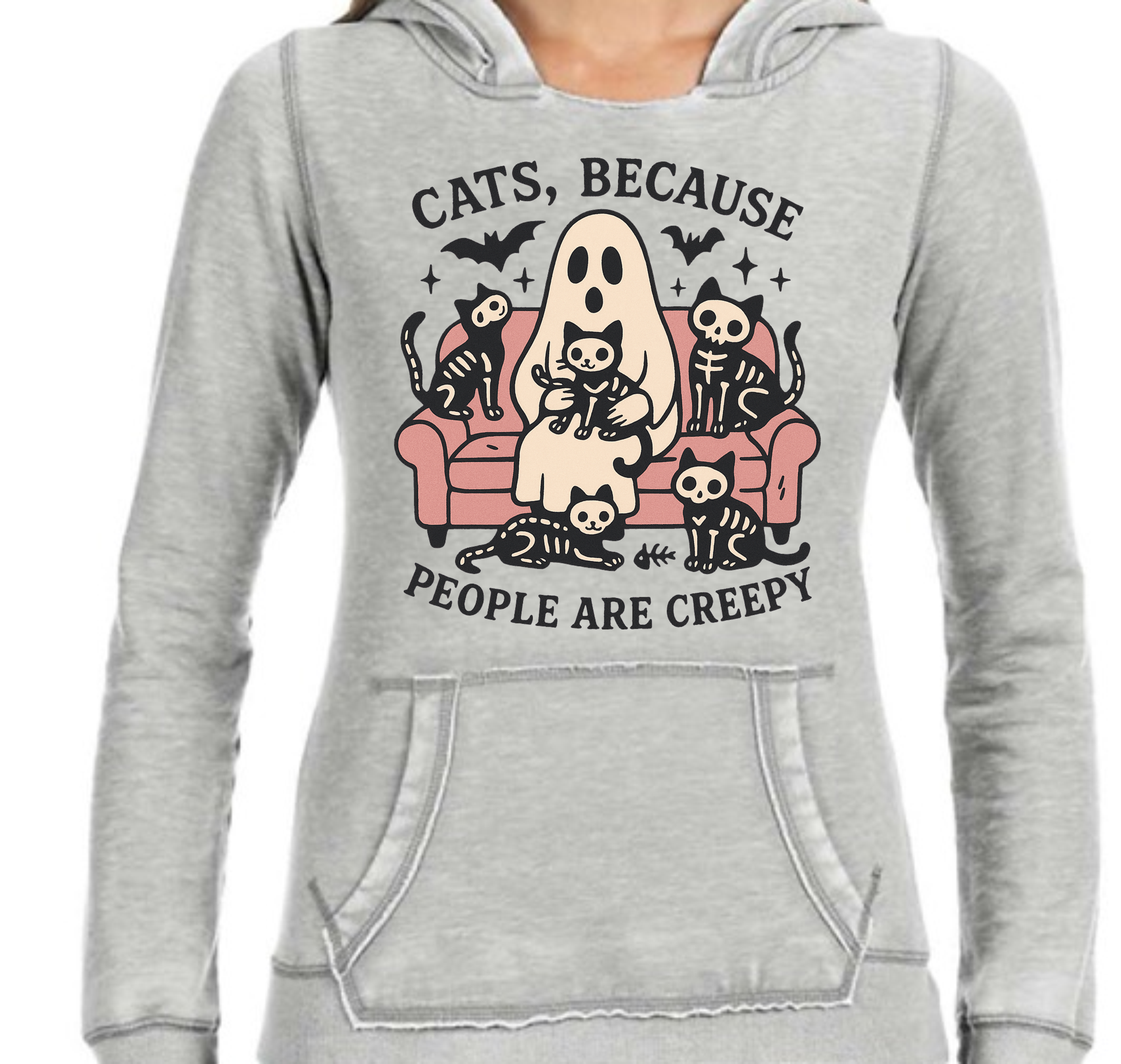 Cats, Because People Are Creepy - DTF Transfer