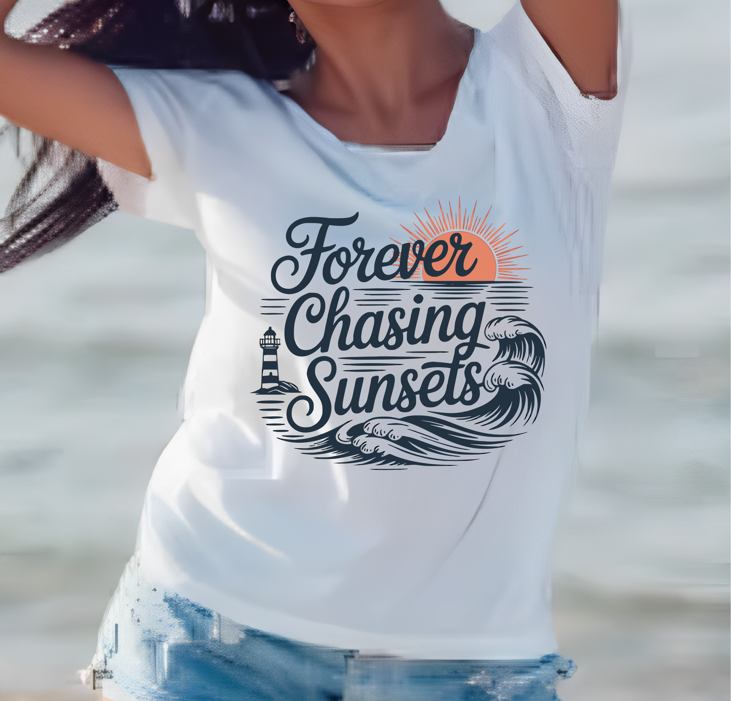 Forever Chasing Sunsets - DTF Transfer