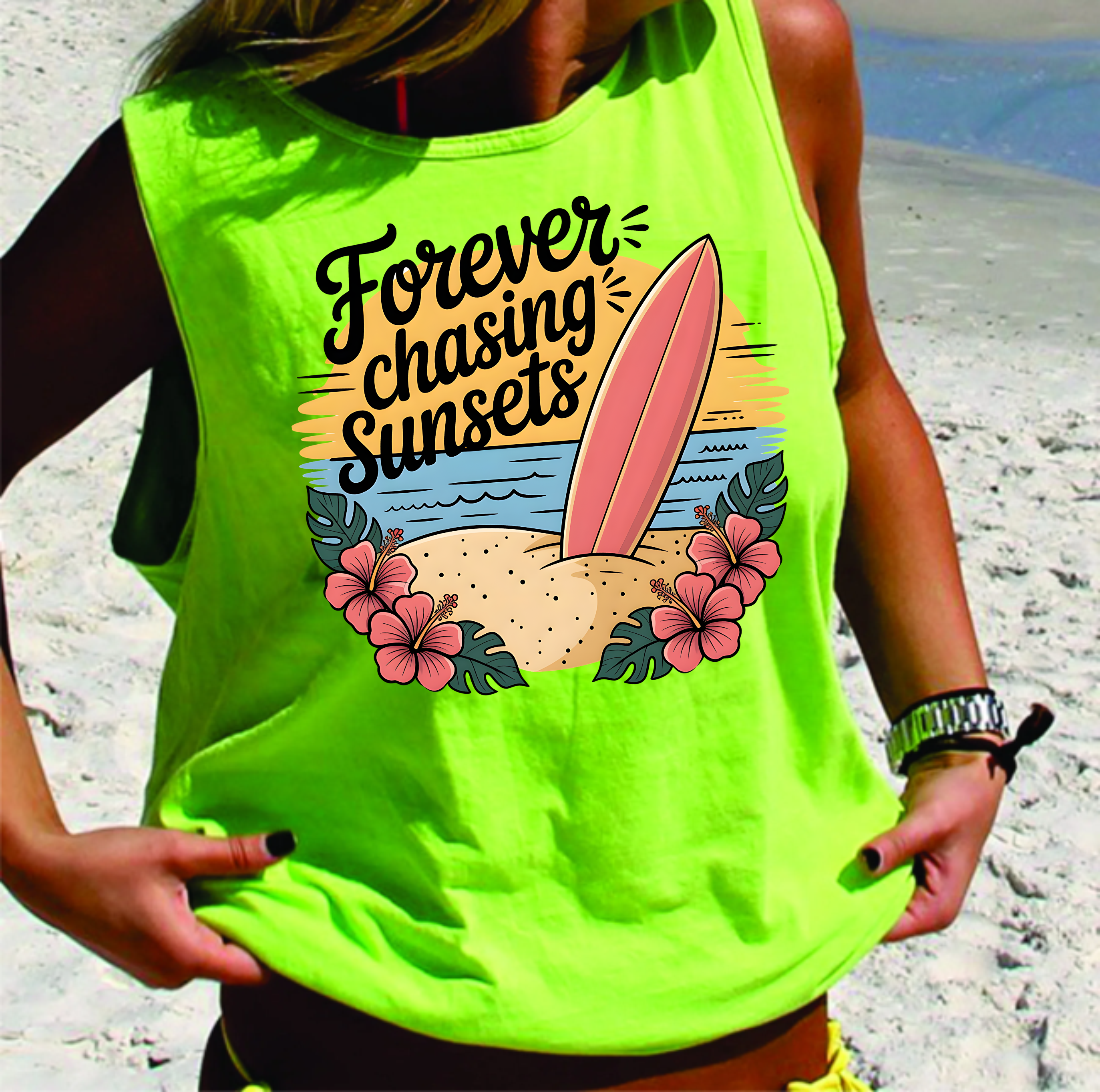 Forever Chasing Sunsets - DTF Transfer