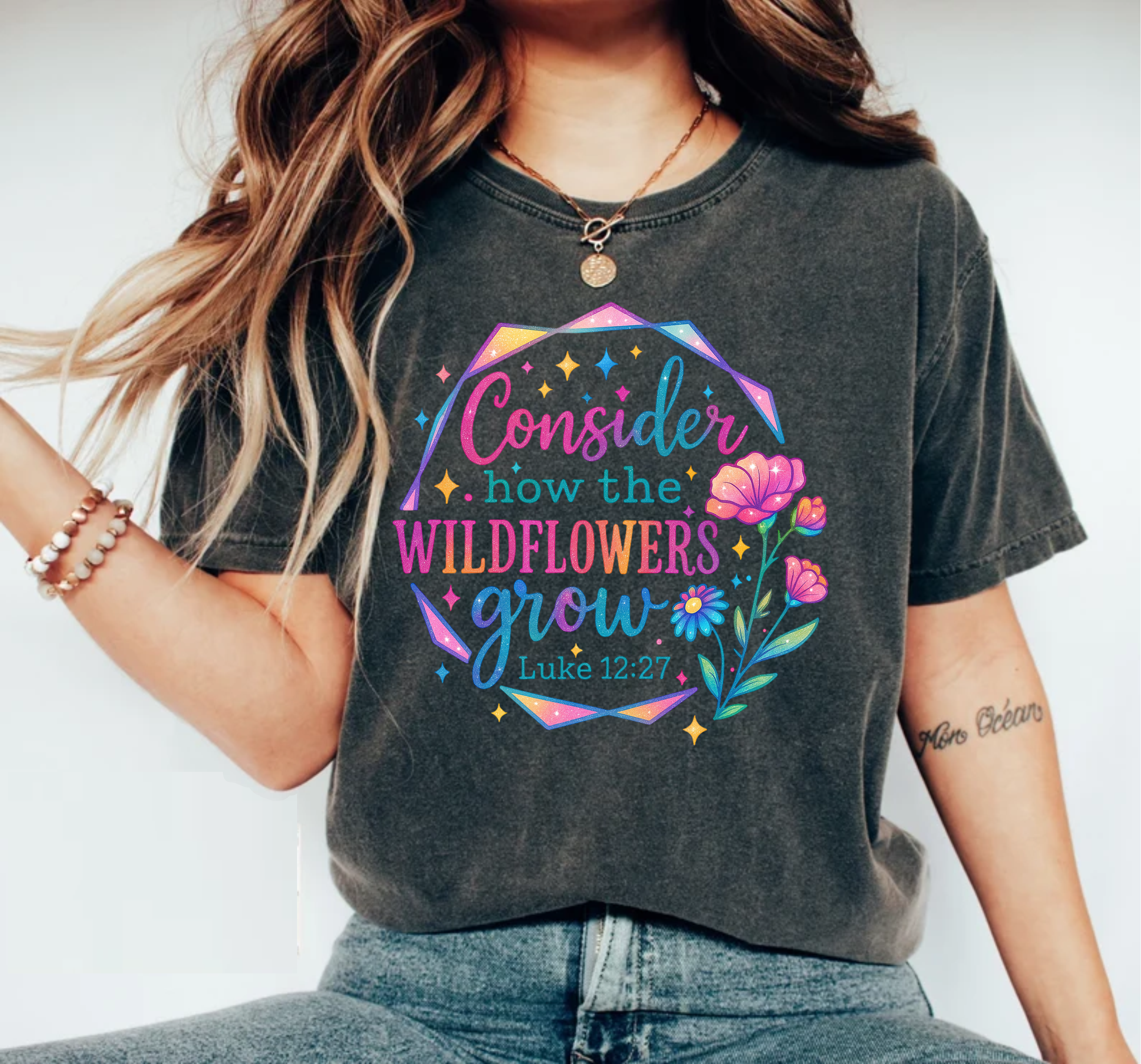 Consider How The Wild Flowers Grow  - DTF Transfer