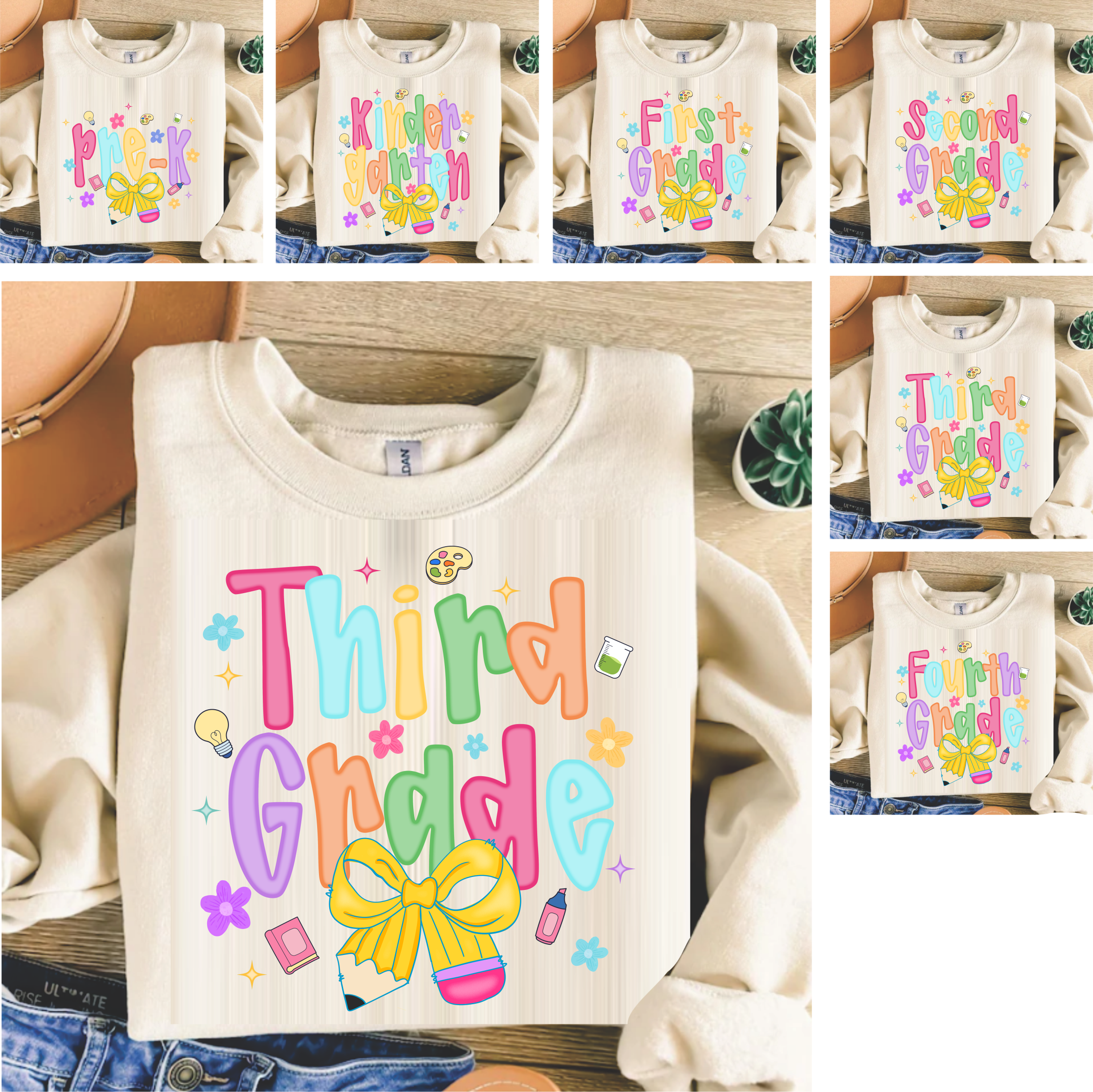 Pencil Bow - DTF Transfer