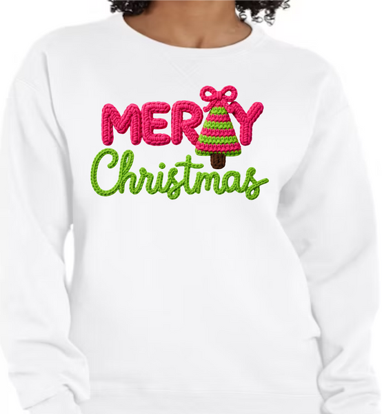 Crochet/Yarn - Merry Christmas - DTF Transfer