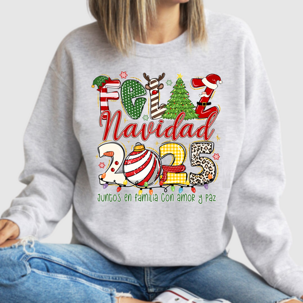 Feliz Navidad 2025 - DTF Transfer