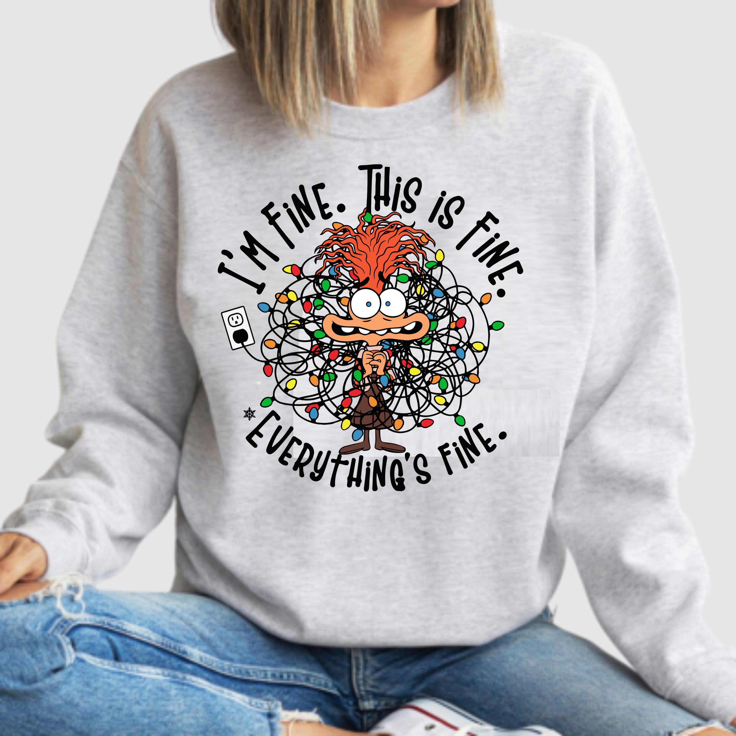 It's Fine, This Is Fine. Everything's Fine. - DTF Transfer