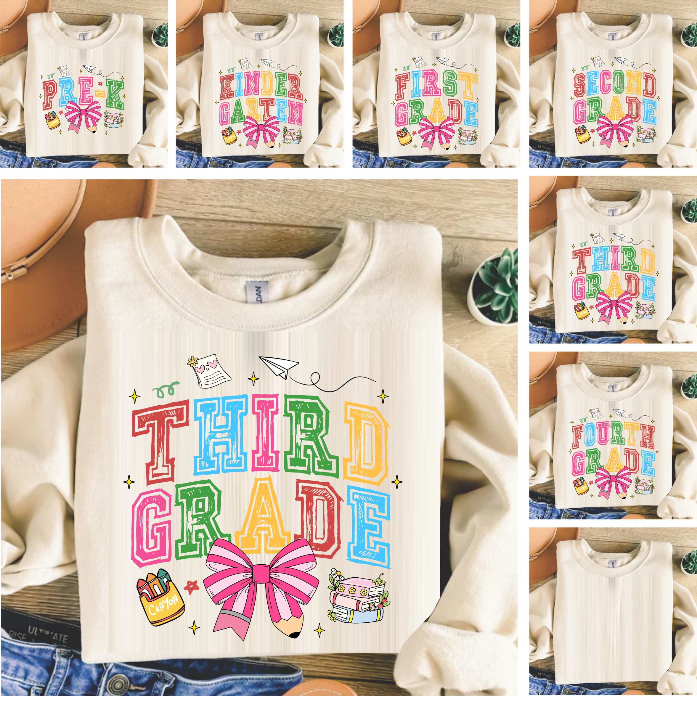 Pencil Bow - DTF Transfer