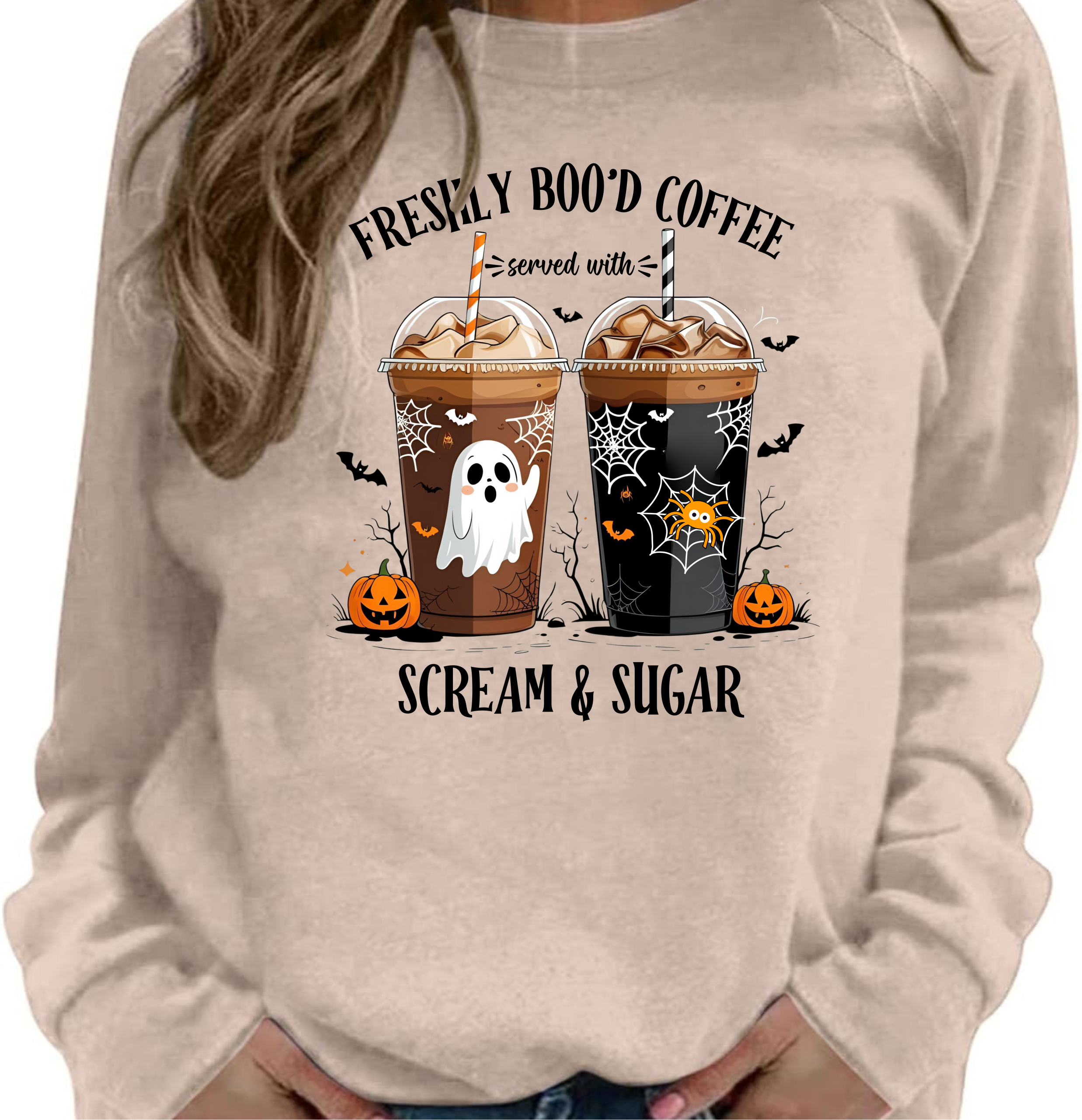 Freshly Boo'd Coffee, Scream & Sugar - DTF Transfer