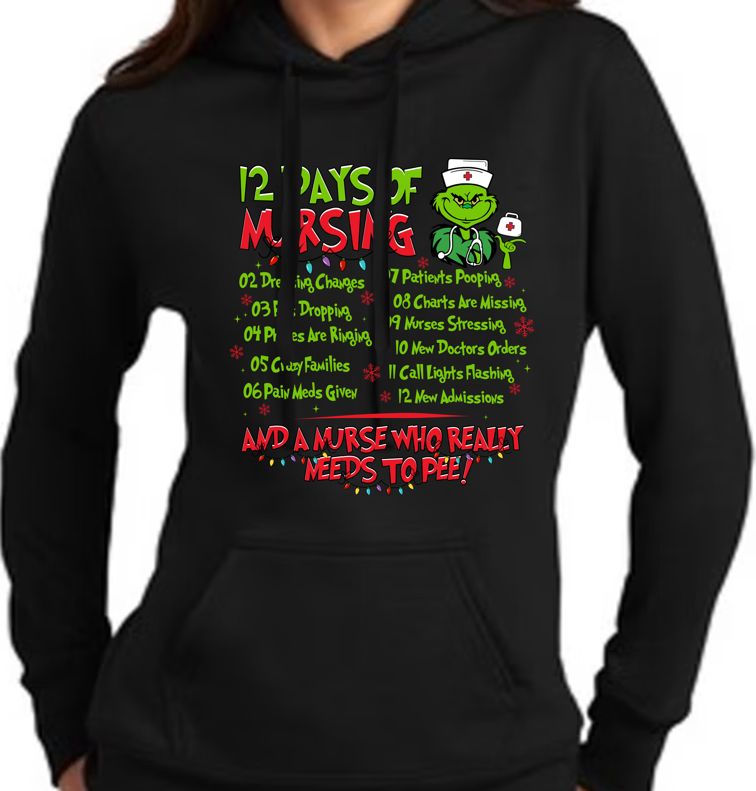 12 Days of Nursing Character - DTF Transfer