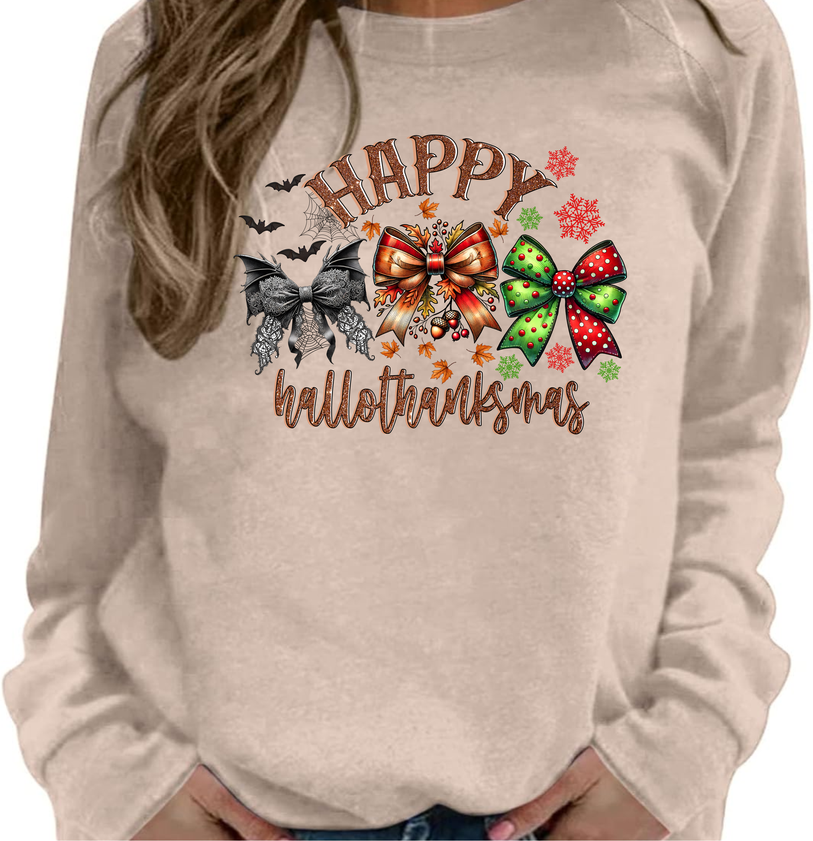 Happy Hallowthanksmas - DTF Transfer