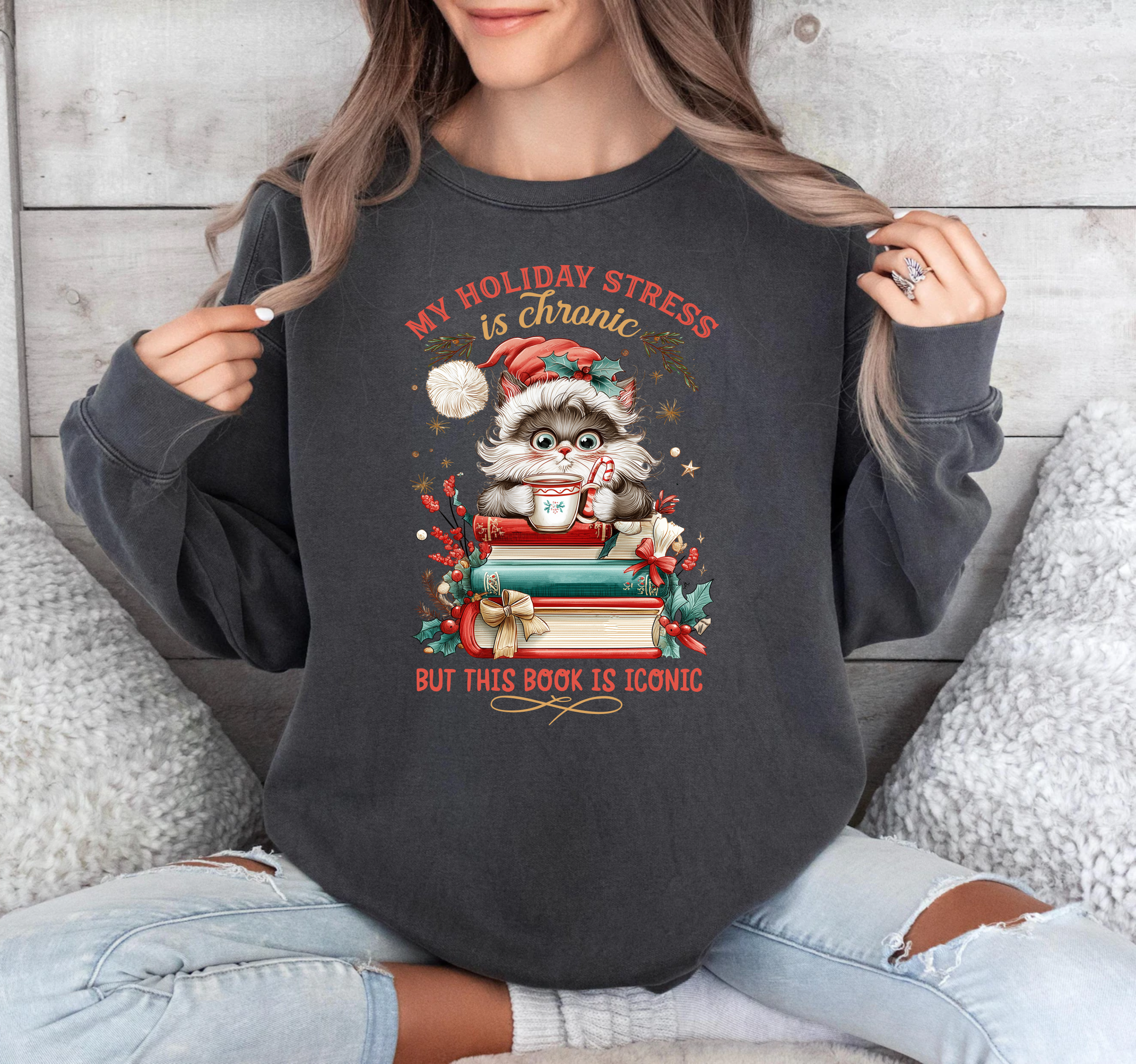 My Holiday Stress Is Chronic, This Book Is Iconic - DTF Transfer