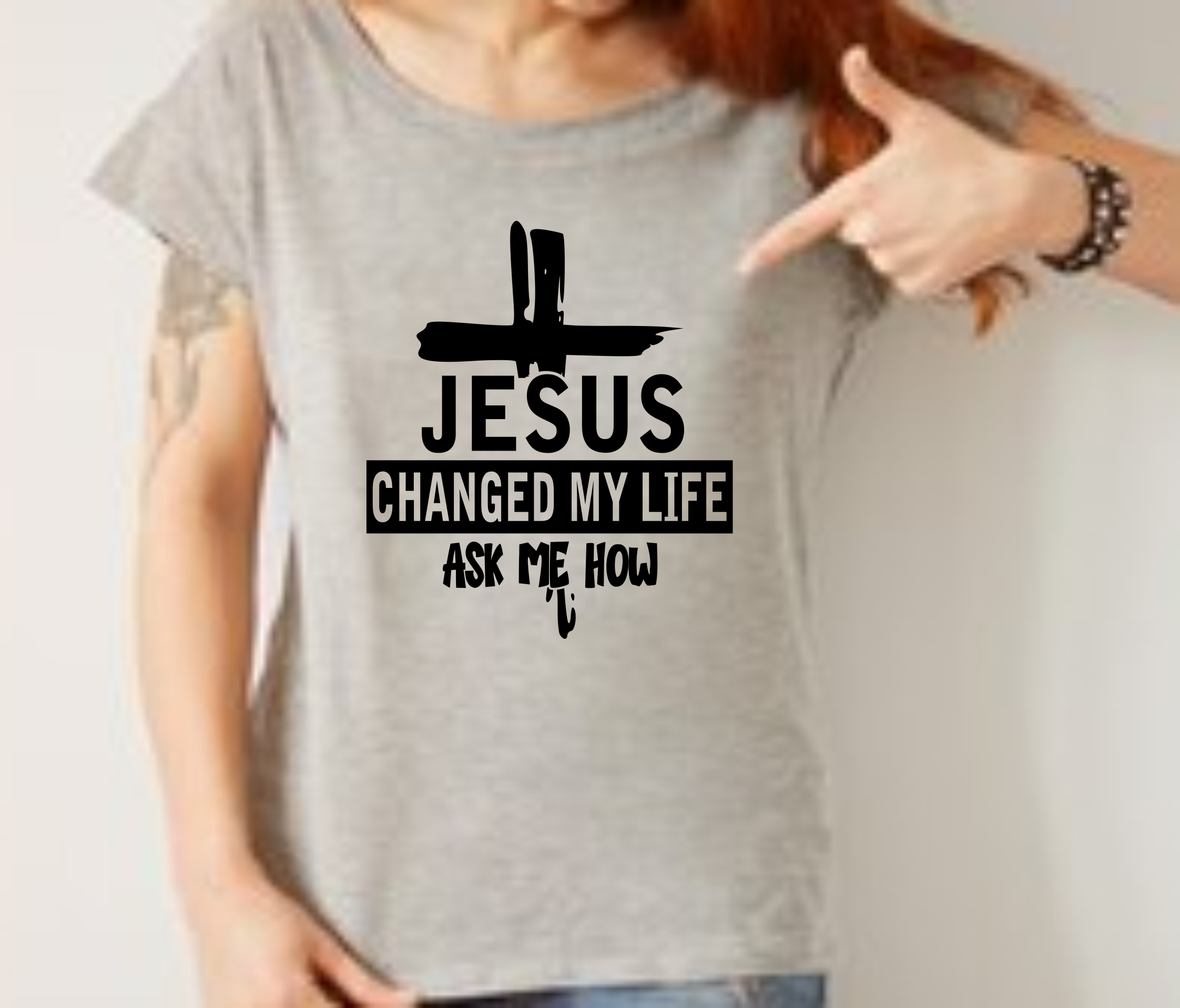 Jesus Changed My Life, Ask Me How - DTF Transfer