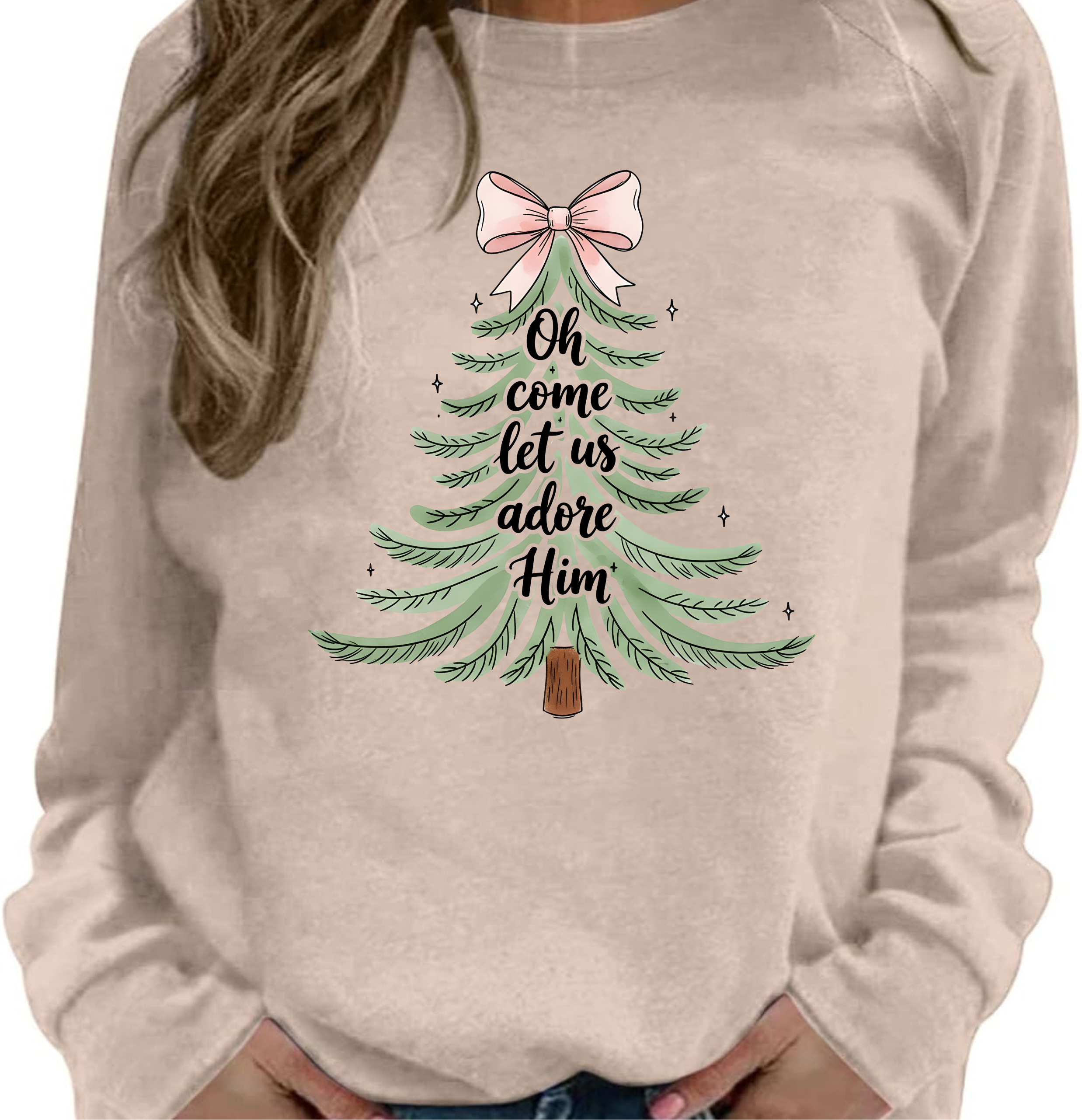 Oh Come Let Us Adore Him - DTF Transfer