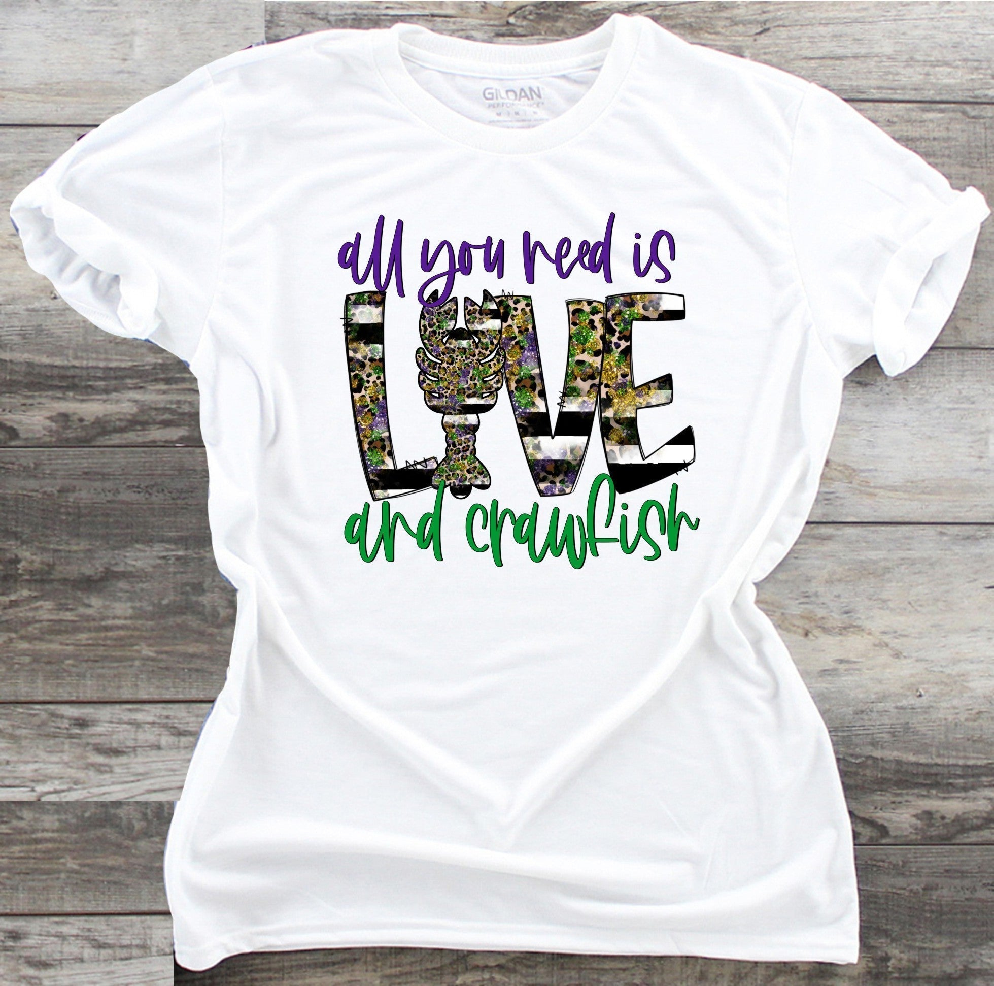 All You Need Is Love & Crawfish - DTF Transfer