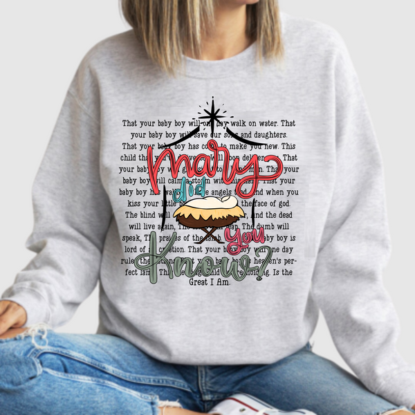 Mary Did You Know - DTF Transfer