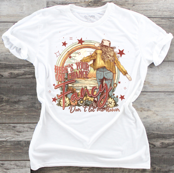 Here's Your One Chance Fancy - DTF Transfer