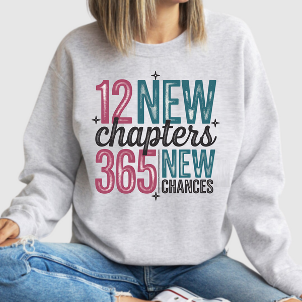 12 New Chapters, 365 New Chances - DTF Transfer