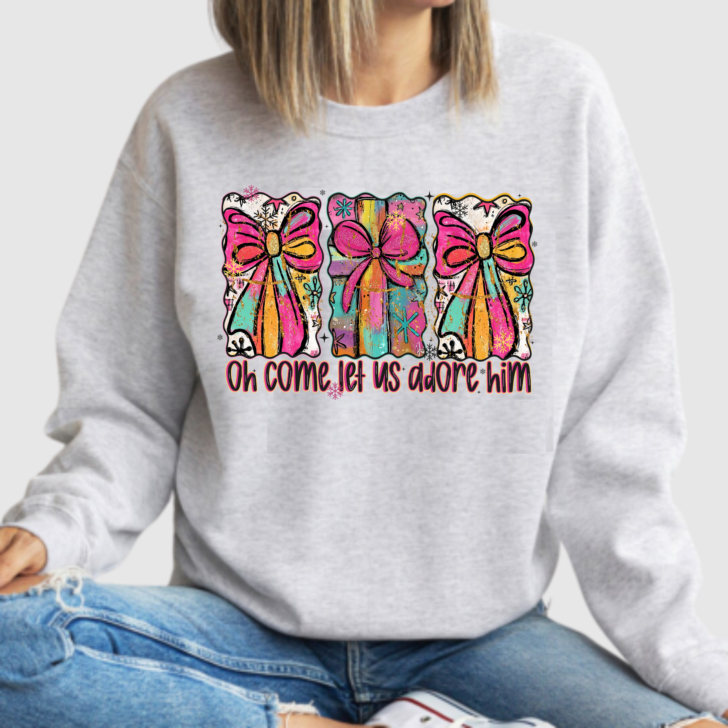 Oh Come Let Us Adore Him - DTF Transfer