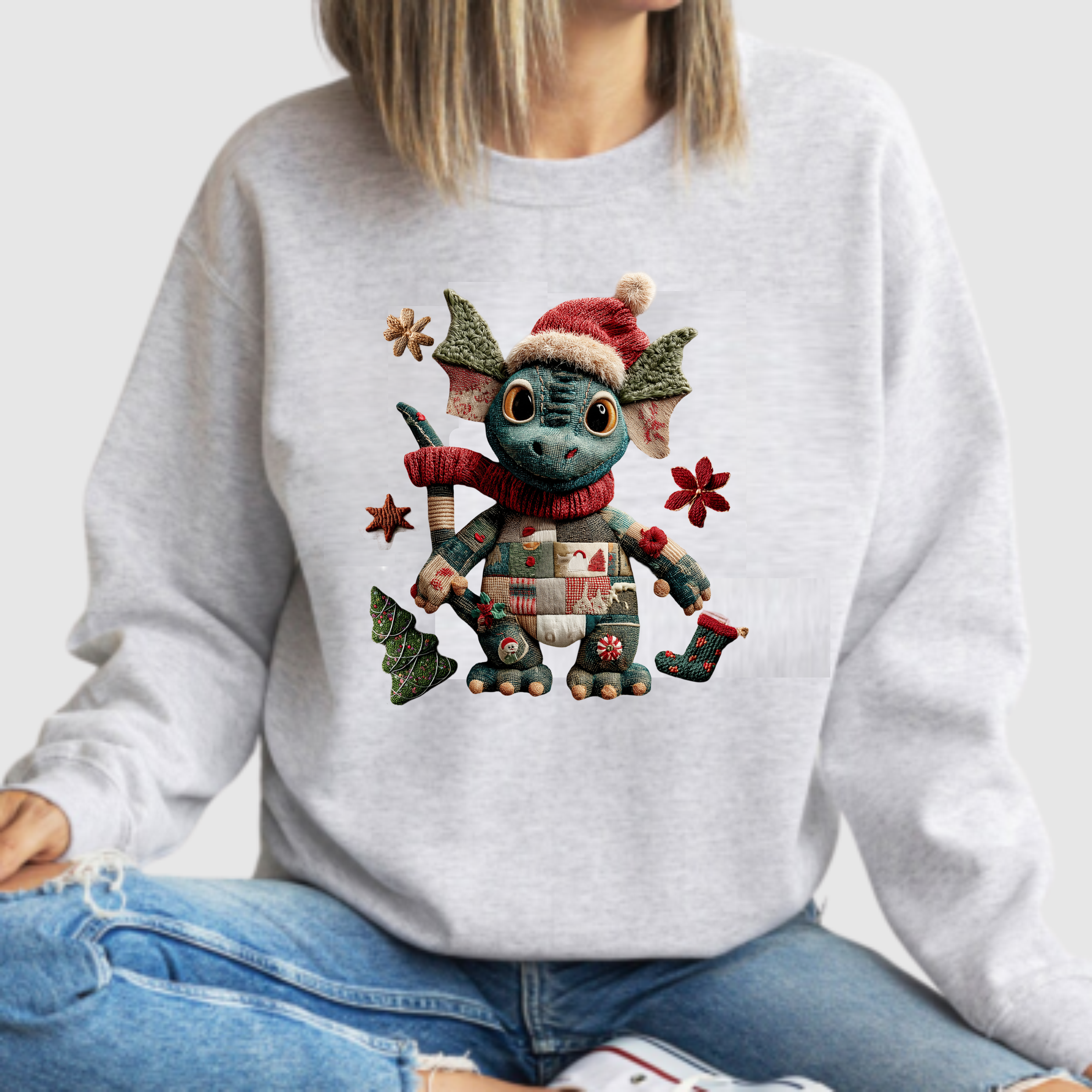 Faux Stitch/Crochet - Dragon - DTF Transfer