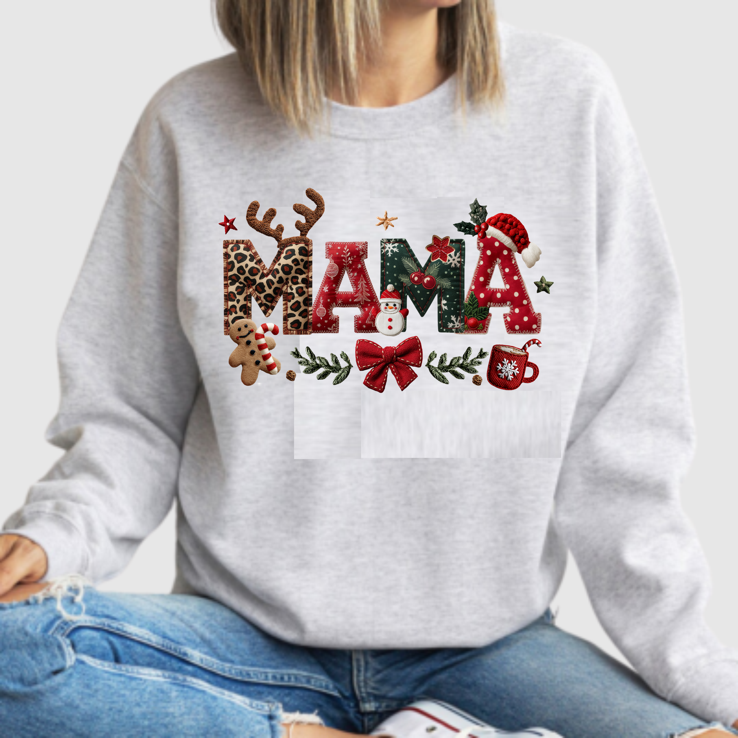 Faux Stitch/Crochet - Mama - DTF Transfer