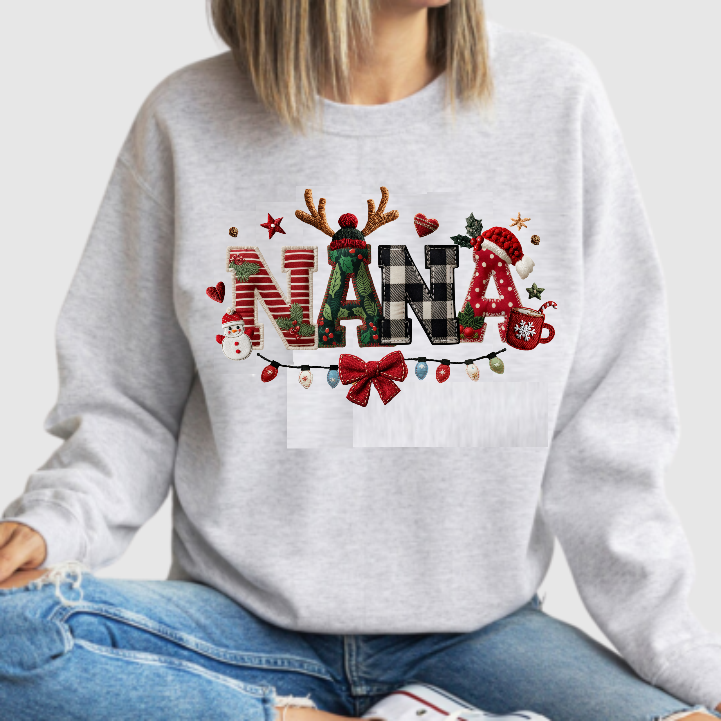 Faux Stitch/Crochet - Nana - DTF Transfer