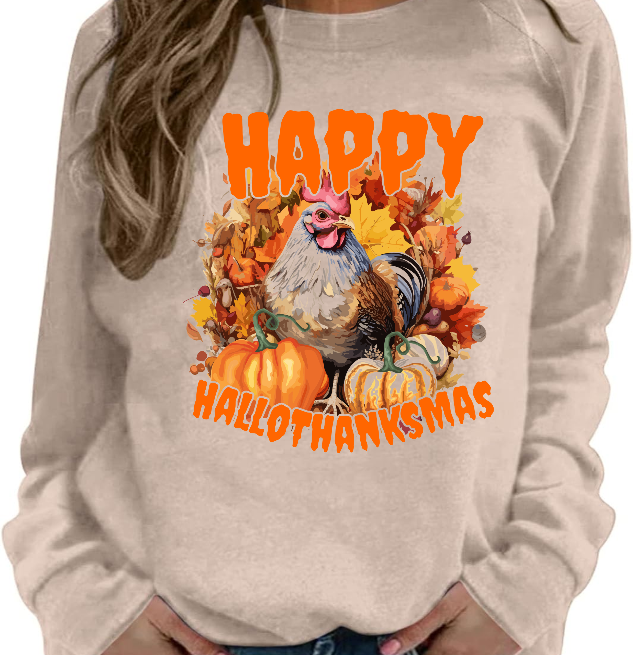 Happy Hallowthanksmas - DTF Transfer