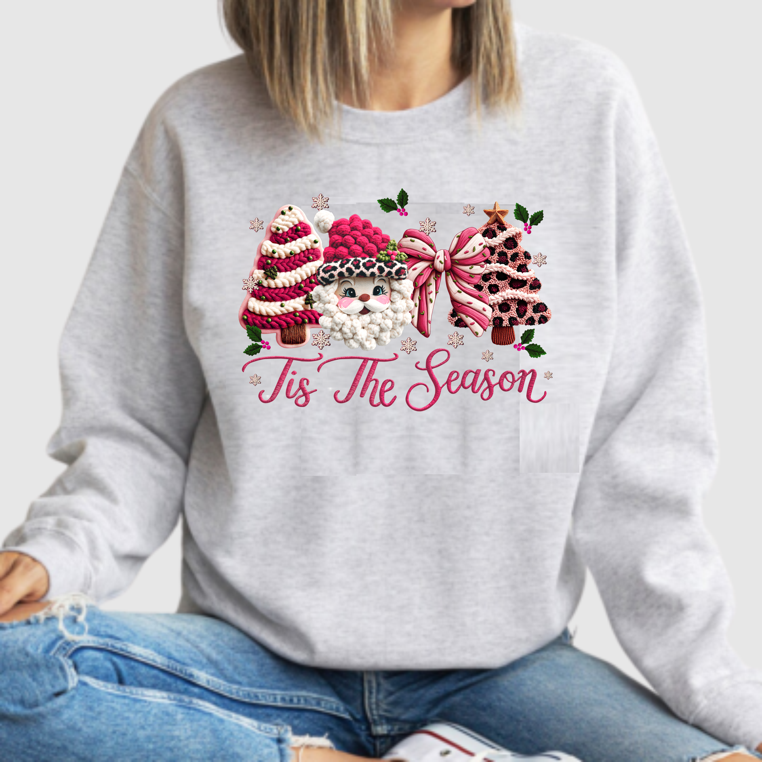 Tis The Season Faux Textured - DTF Transfer