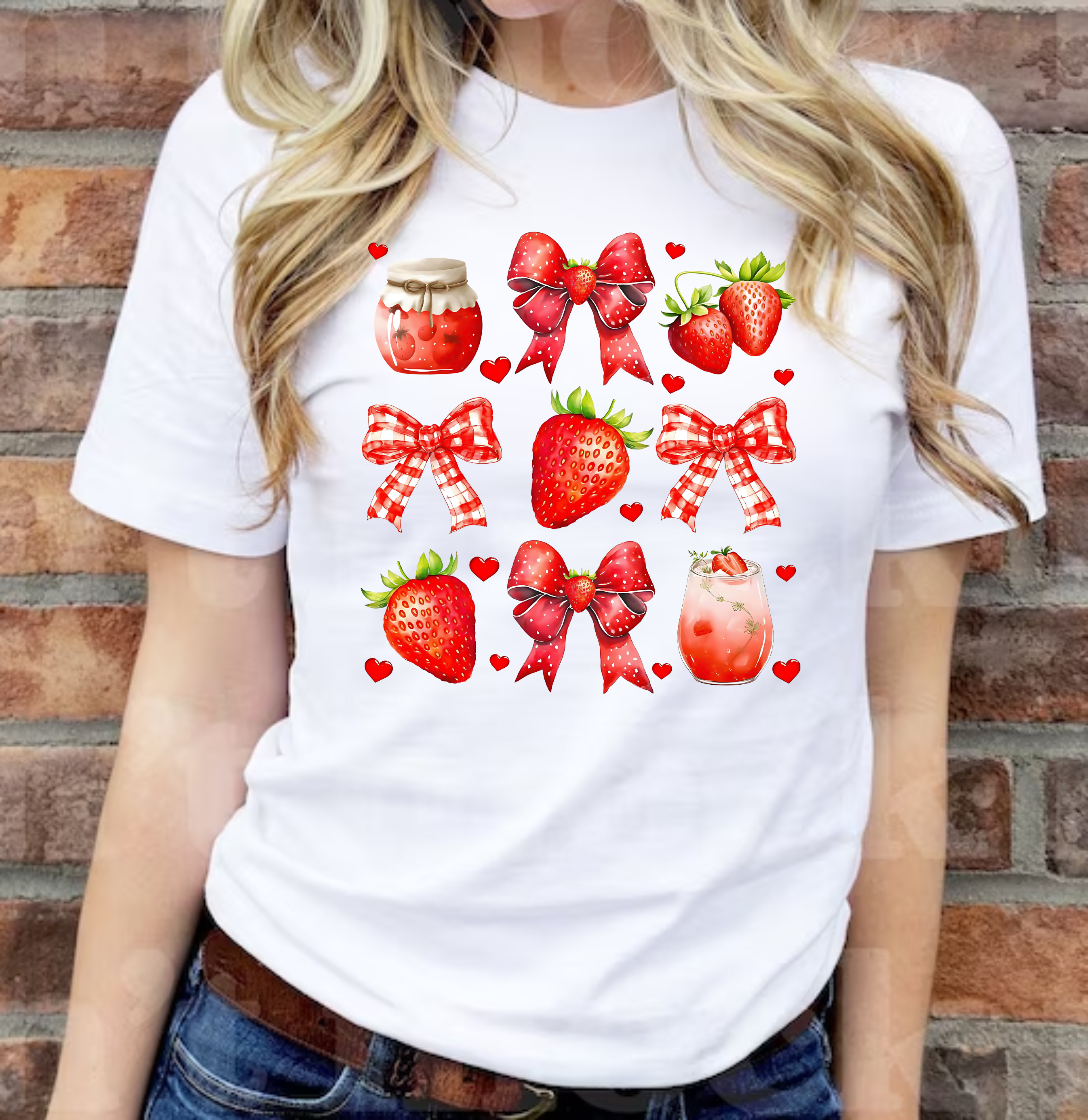 Strawberry Coquette - DTF Transfer