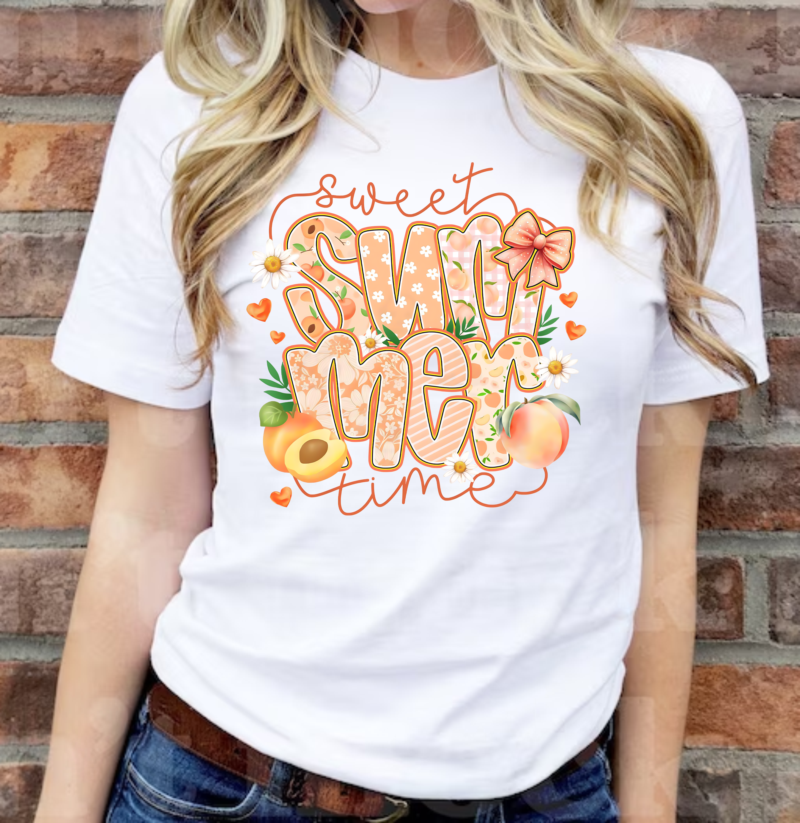 Sweet Summertime Peaches - DTF Transfer