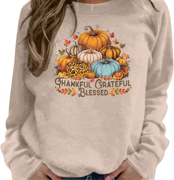 Thankful Grateful Blessed - DTF Transfer