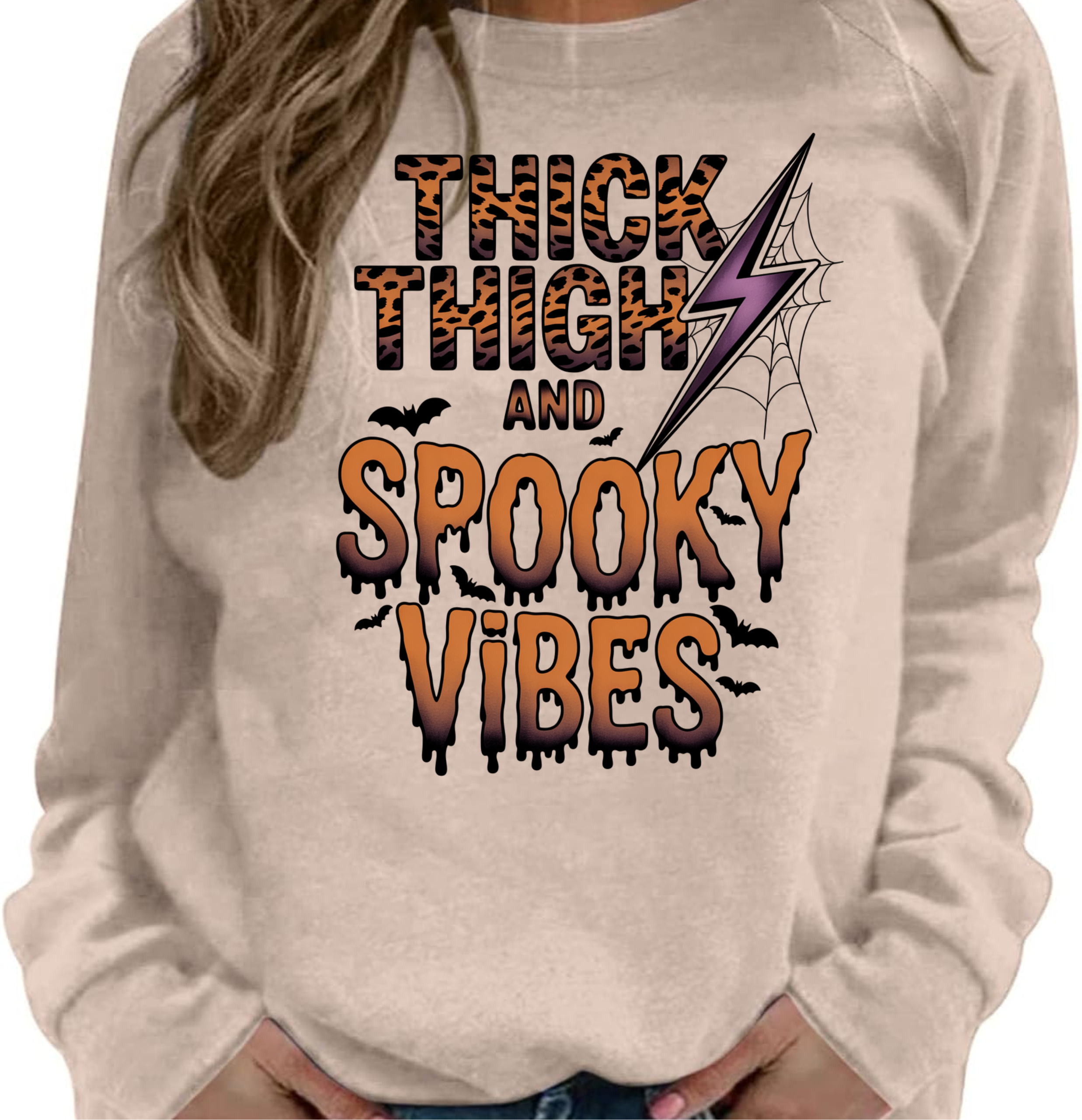 Thick Thighs & Spooky Vibes - Sublimation Transfer