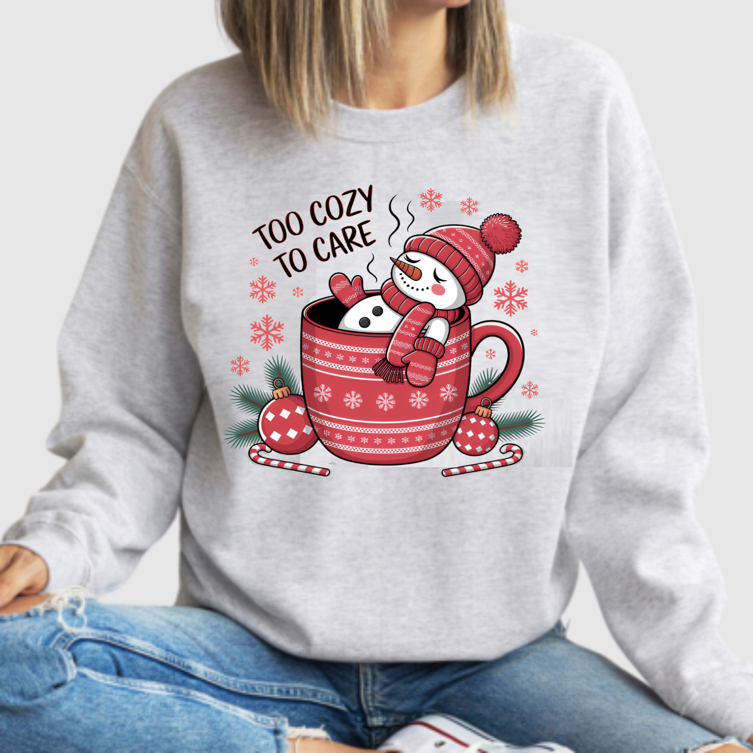 Too Cozy To Care - DTF Transfer