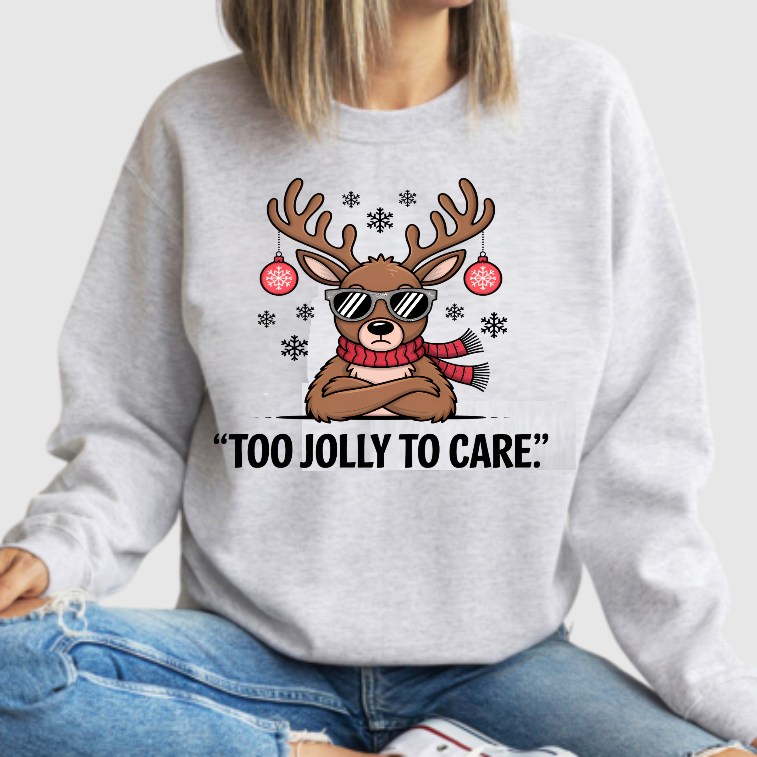 Too Jolly To Care - DTF Transfer