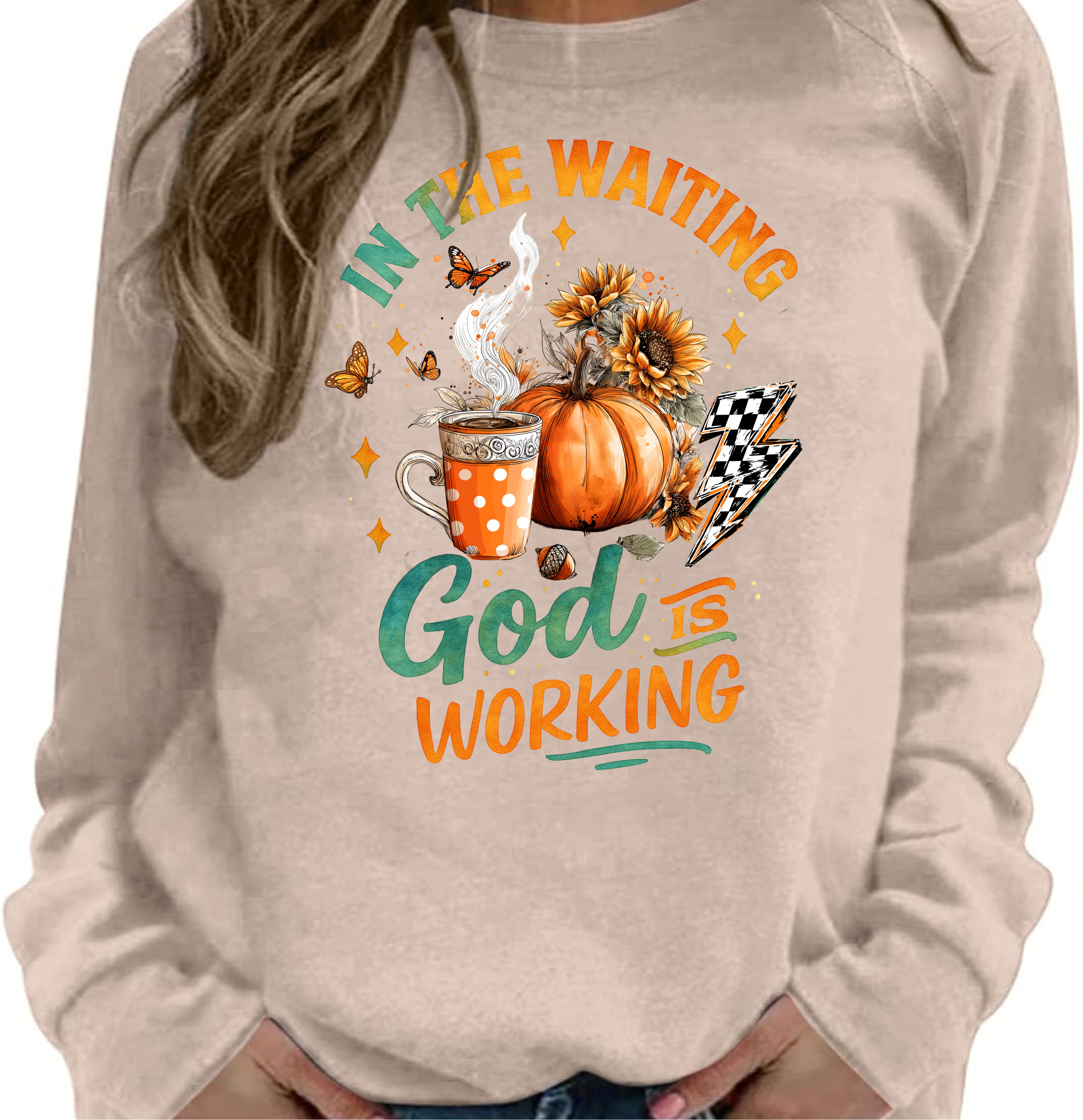 In The Waiting God Is Working - DTF Transfer