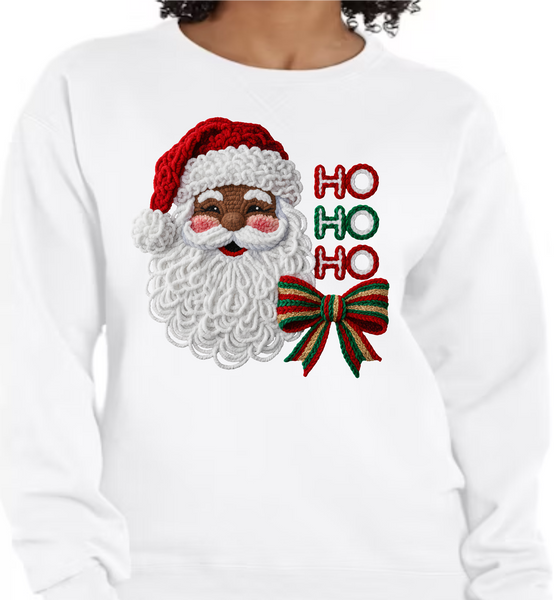 Crochet/Yarn - Santa - DTF Transfer