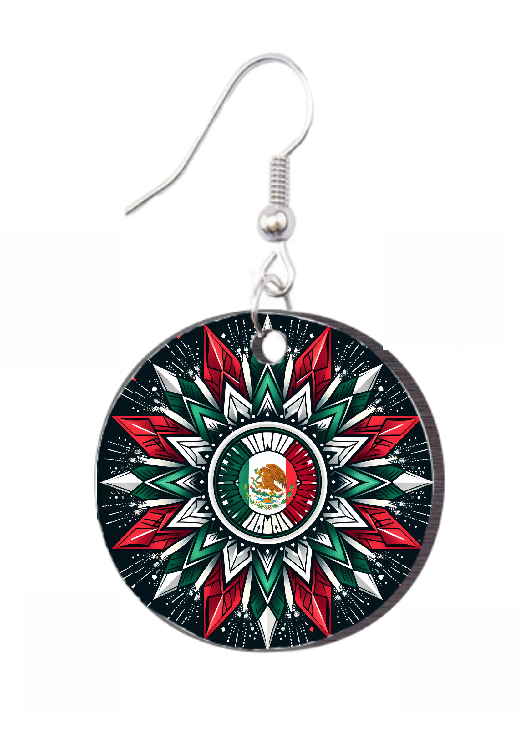 Mexico Mandela - Round Earring Design