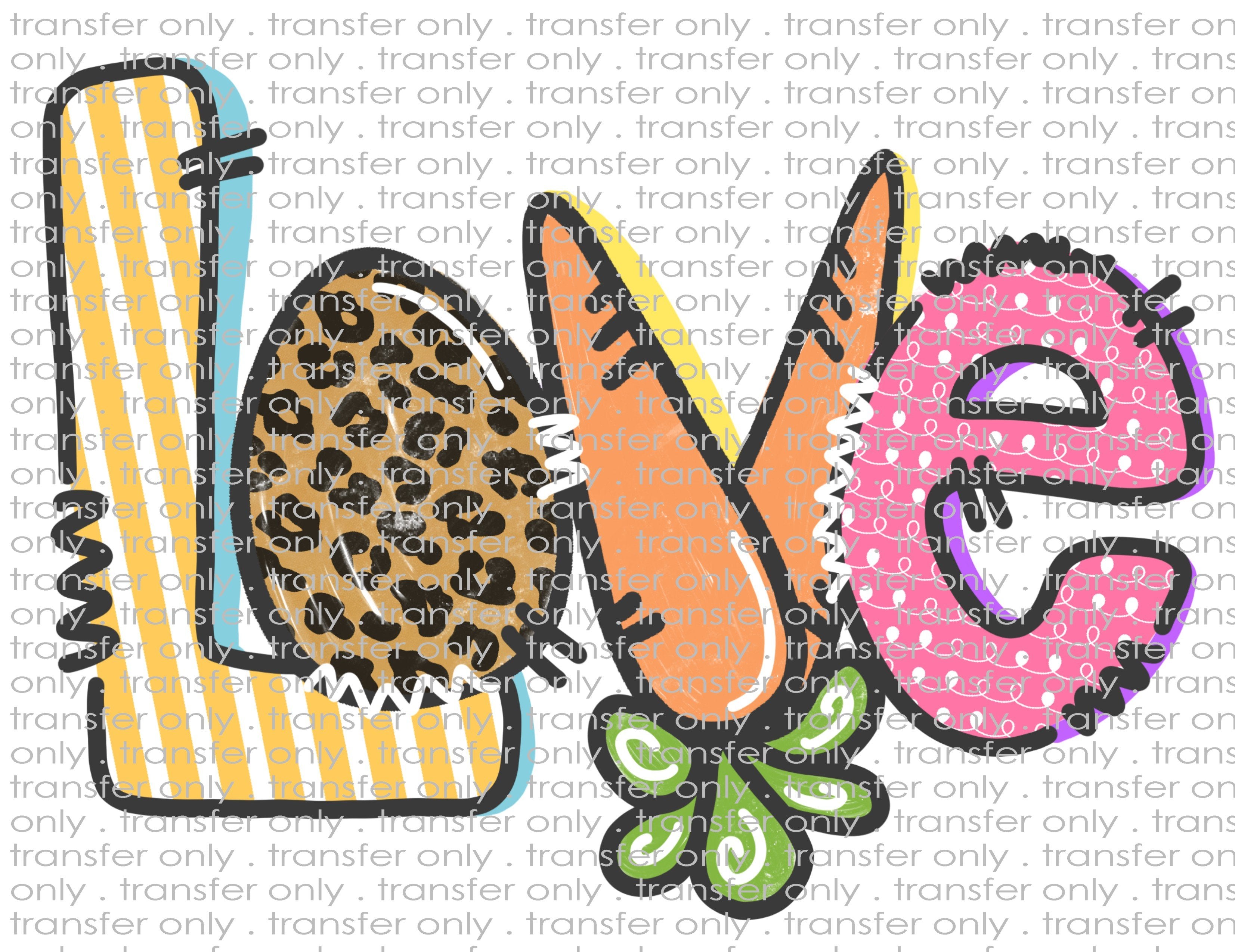 Easter Love  - Waterslide, Sublimation Transfers