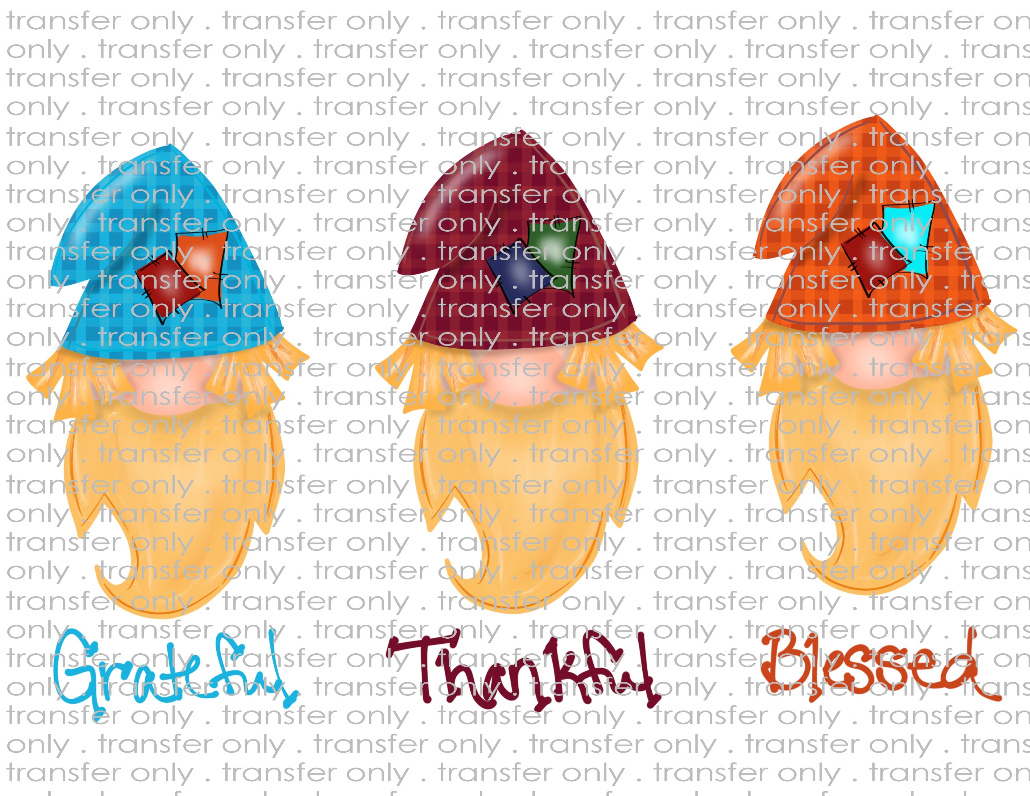 Fall Gnomes - Waterslide, Sublimation Transfers