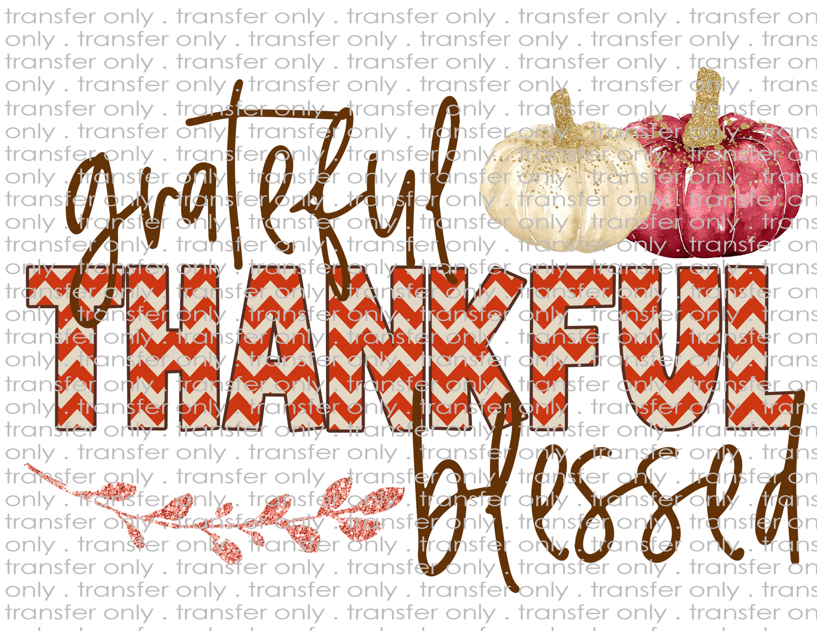 Thanksgiving & Fall - Waterslide, Sublimation Transfers