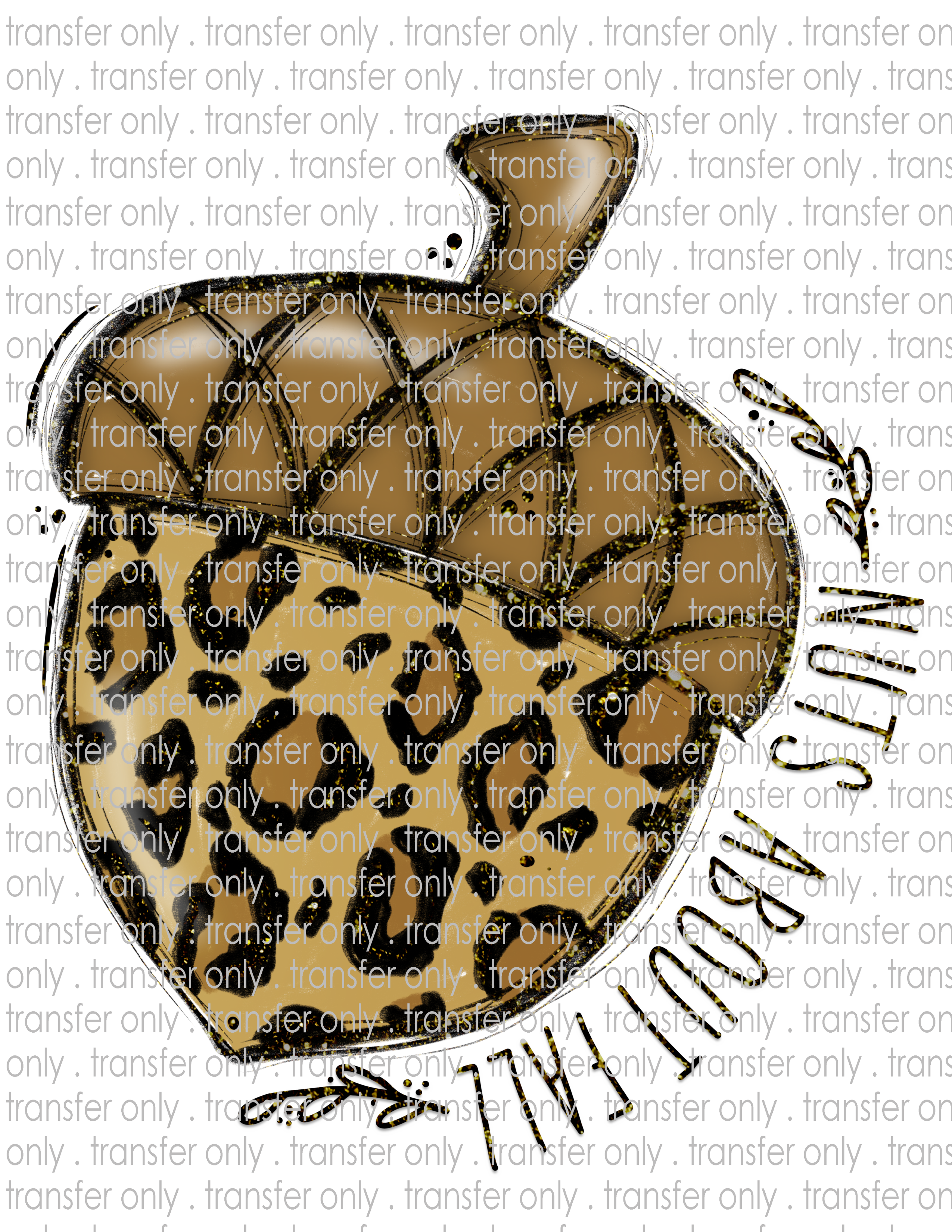 Acorn - Nuts About Fall - Waterslide, Sublimation Transfers