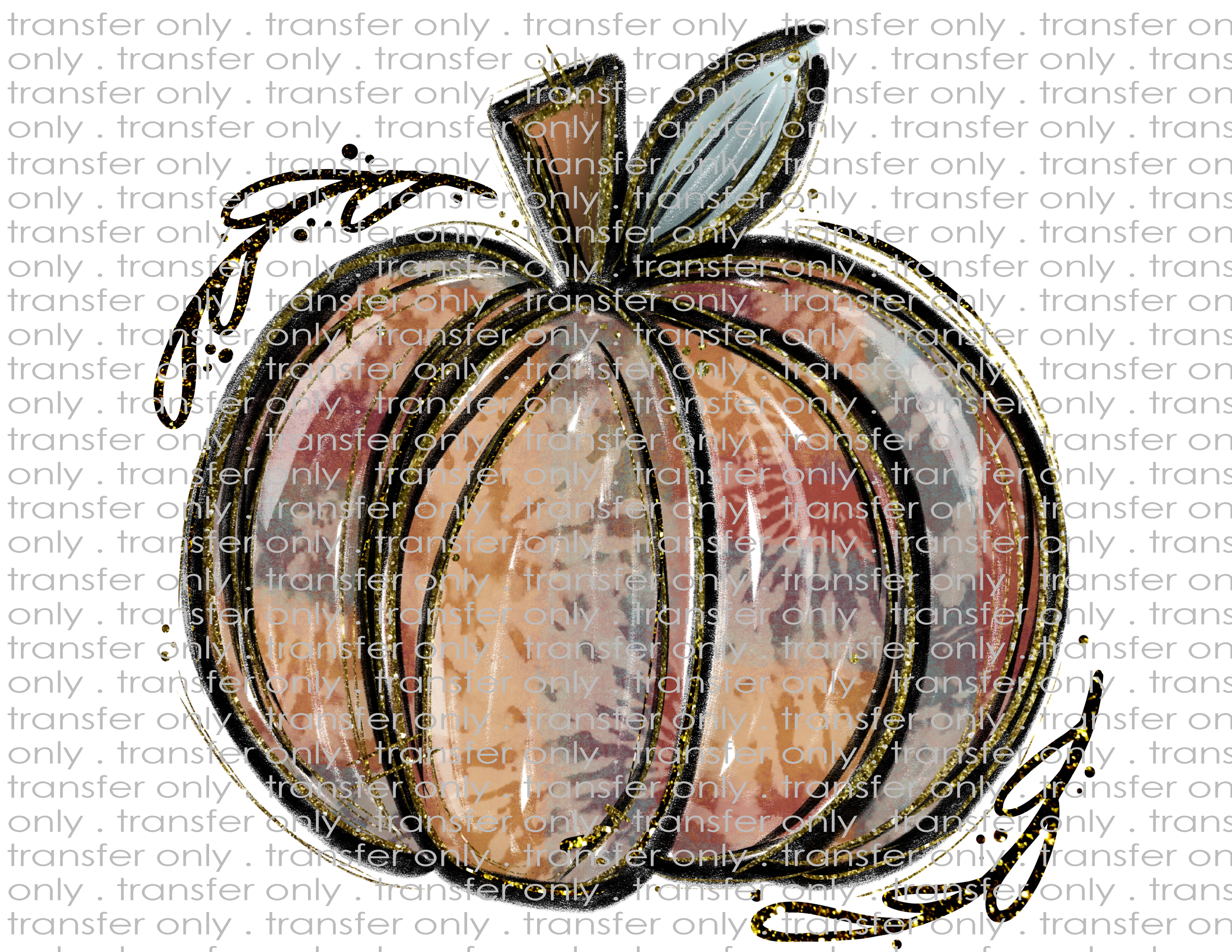 Pumpkin - Waterslide, Sublimation Transfers